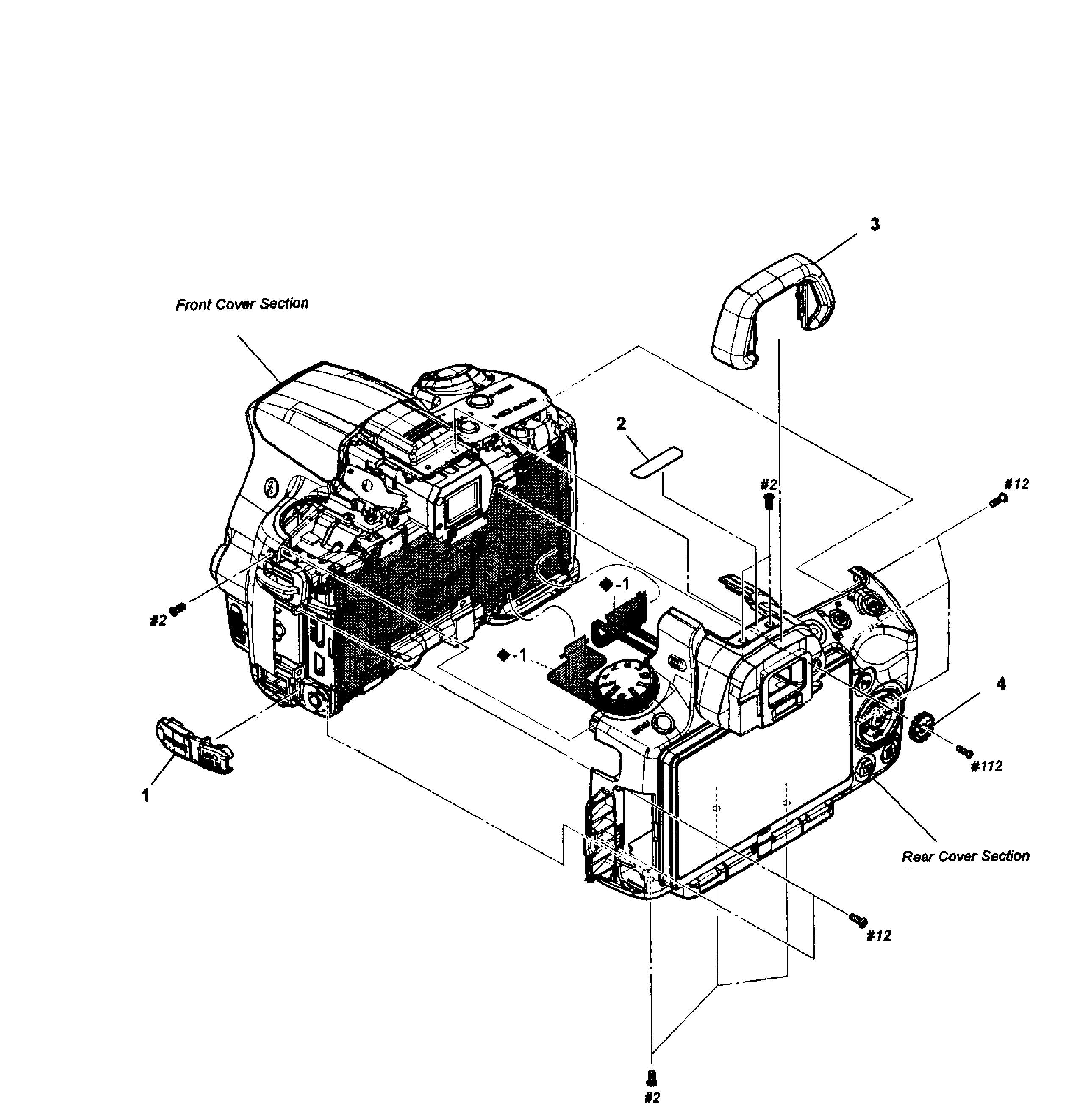 Sony SLT-A55VL main assy diagram