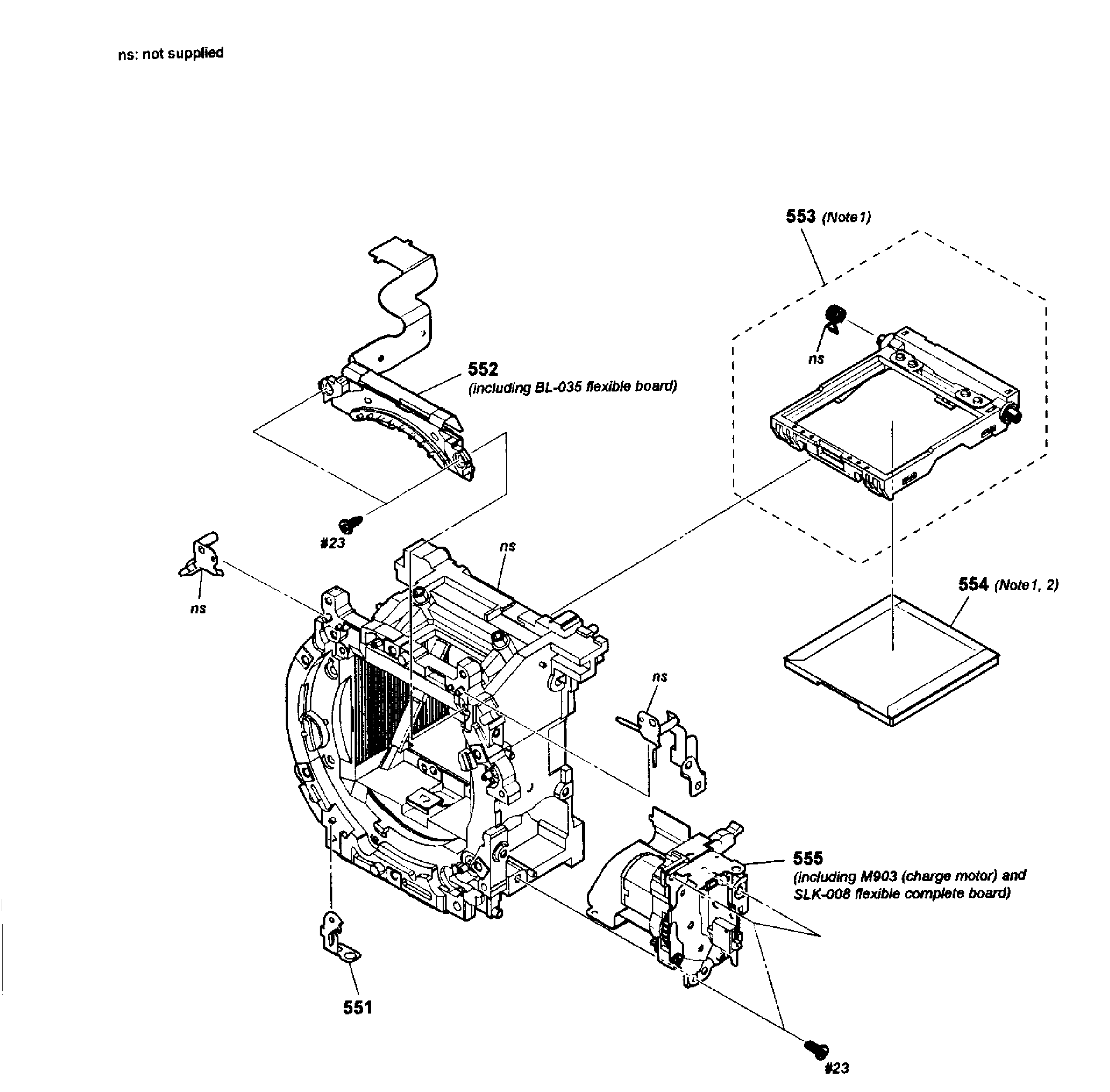 Sony SLT-A55VL mirror box 2 diagram