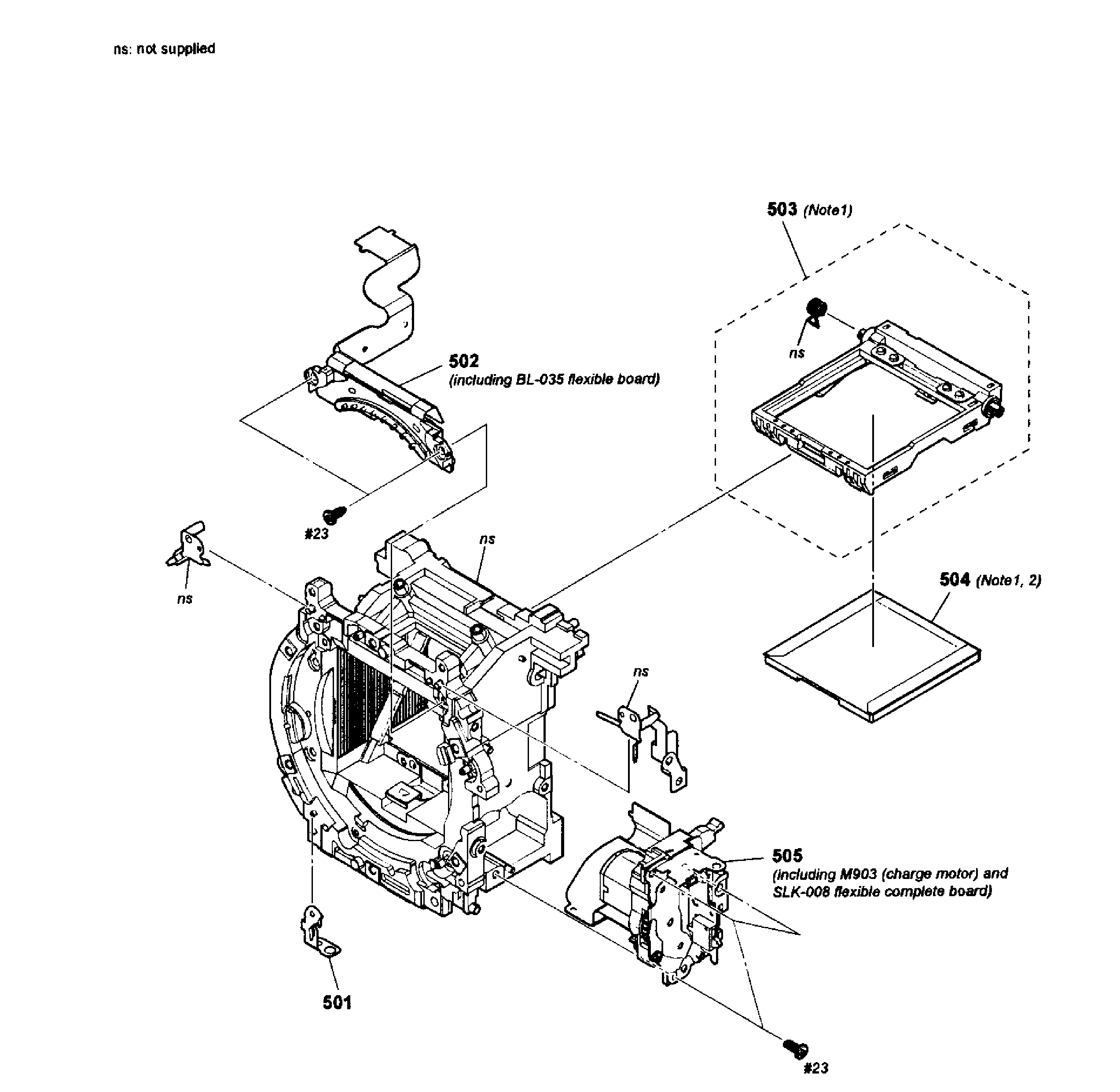 Sony SLT-A35Y mirror box 2 diagram