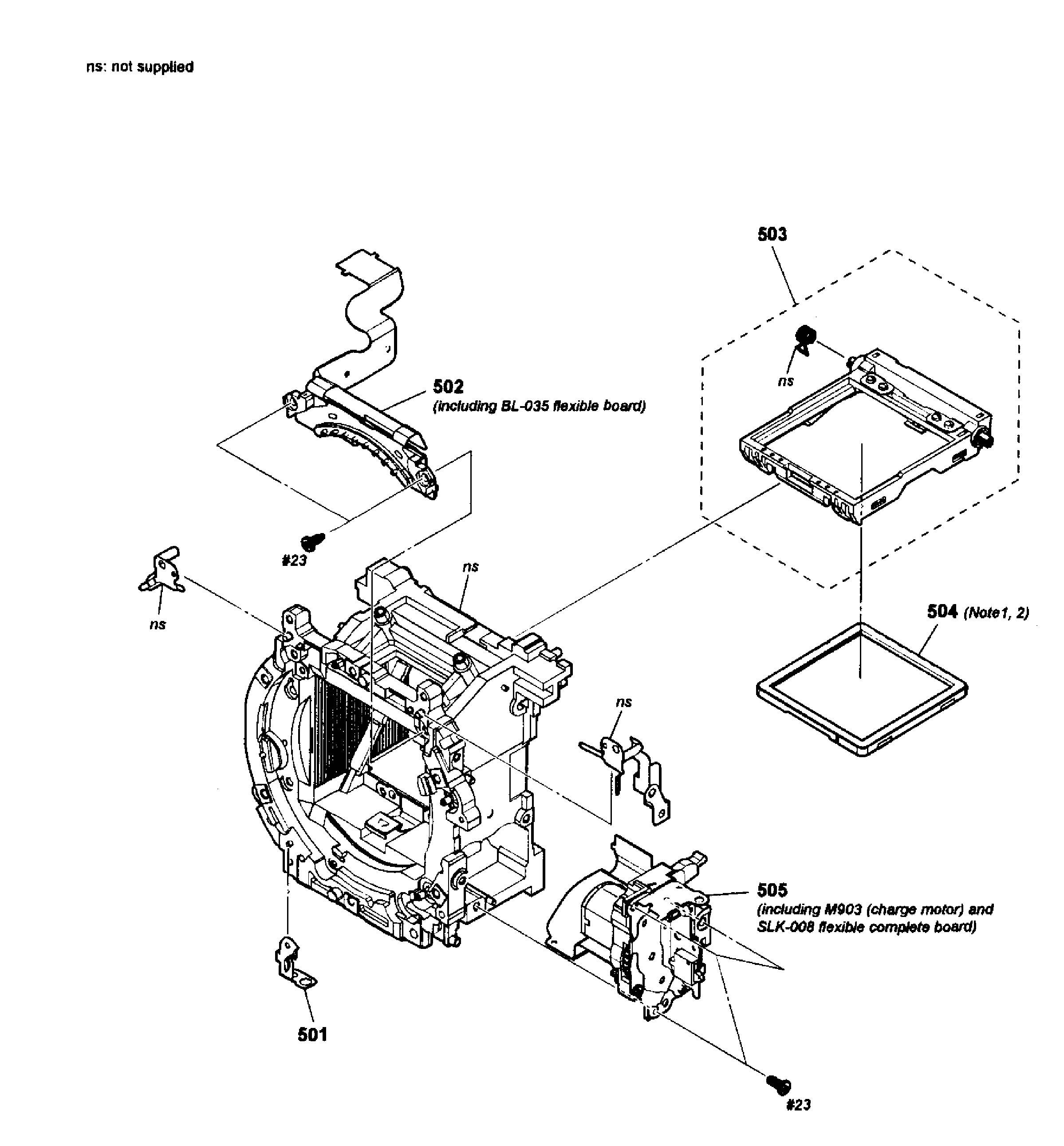 Sony SLT-A37 mirror box 2 diagram