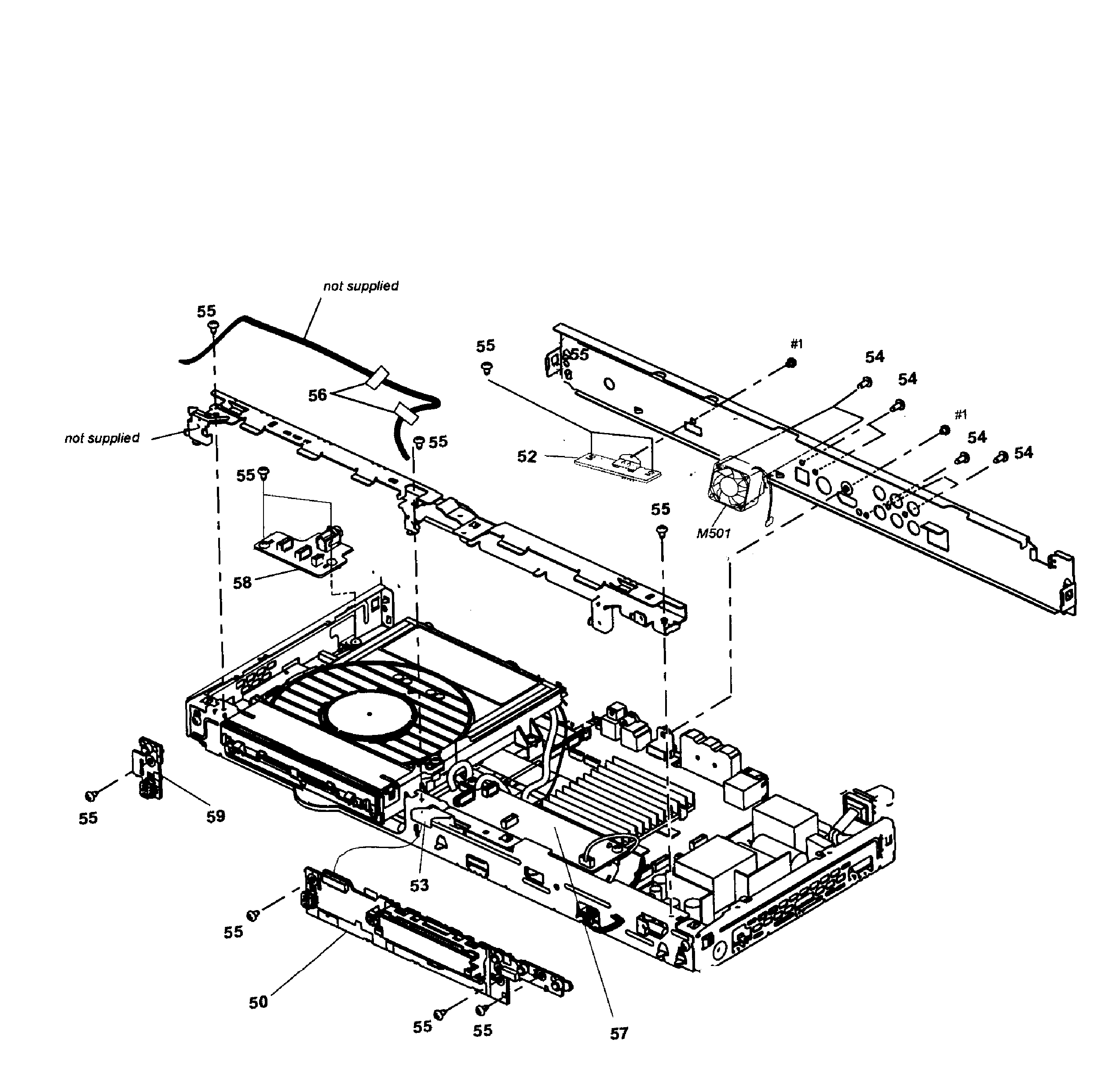 Sony BDP-S1700ES chassis assy diagram