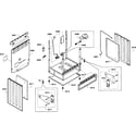Bosch HGS7052UC/04 cabinet assy diagram