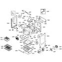 Bosch HGS5053UC/02 cabinet assy diagram