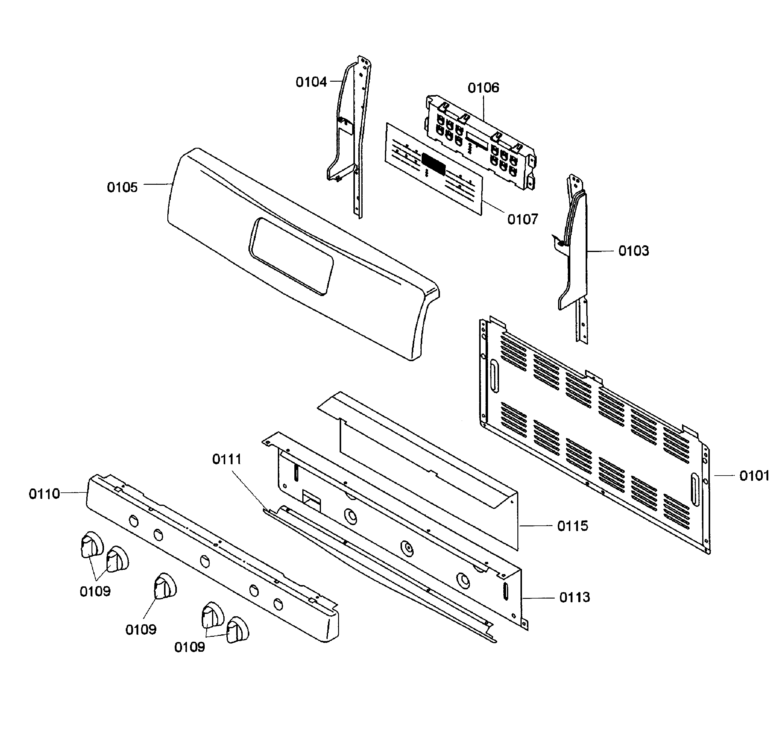 Bosch HGS5053UC/04 control panel diagram