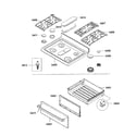 Bosch HGS5053UC/05 top assy/drawer diagram