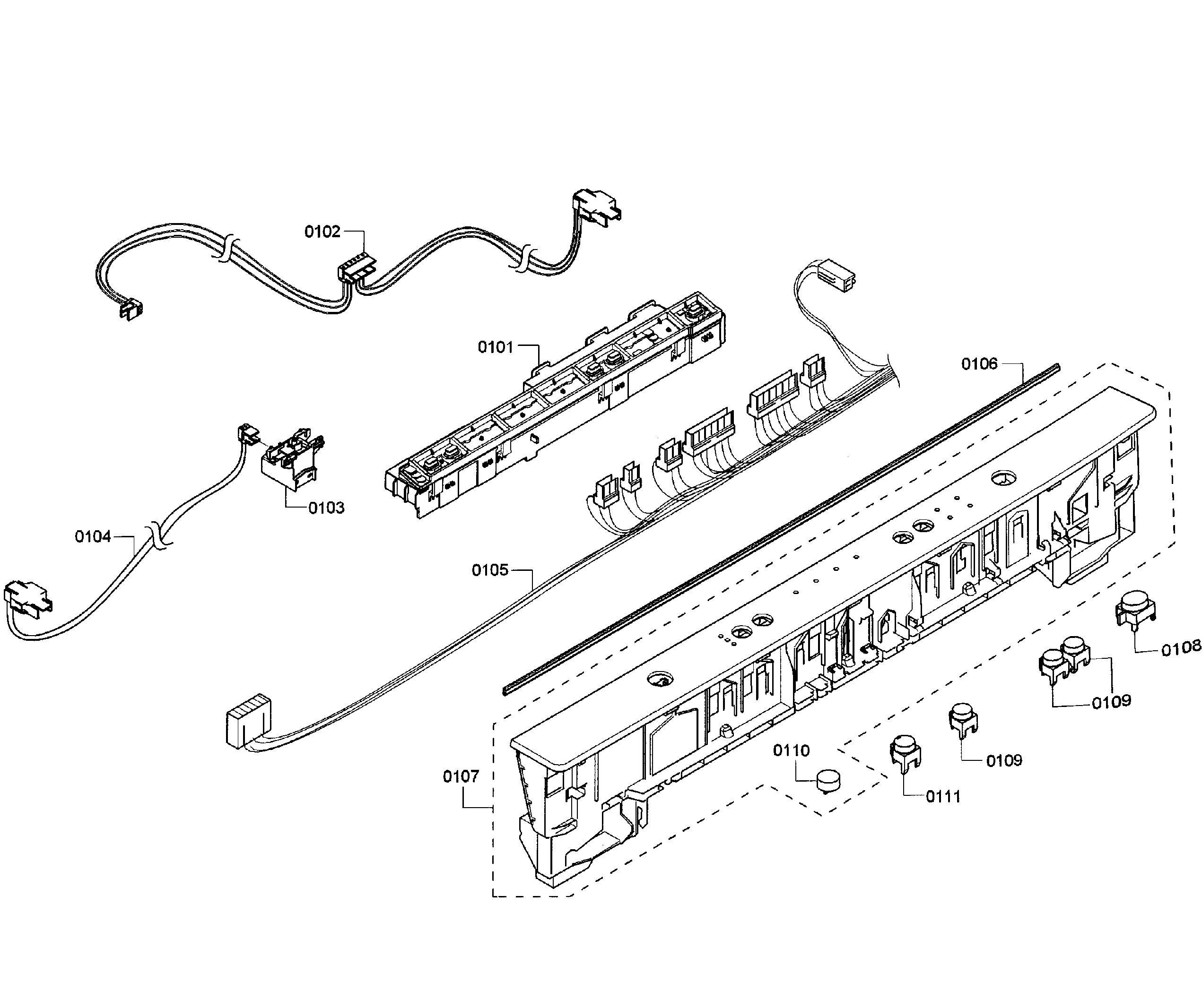 Bosch SHX3AR55UC/10 control panel diagram