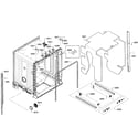 Bosch SHX3AR55UC/10 cabinet assy diagram
