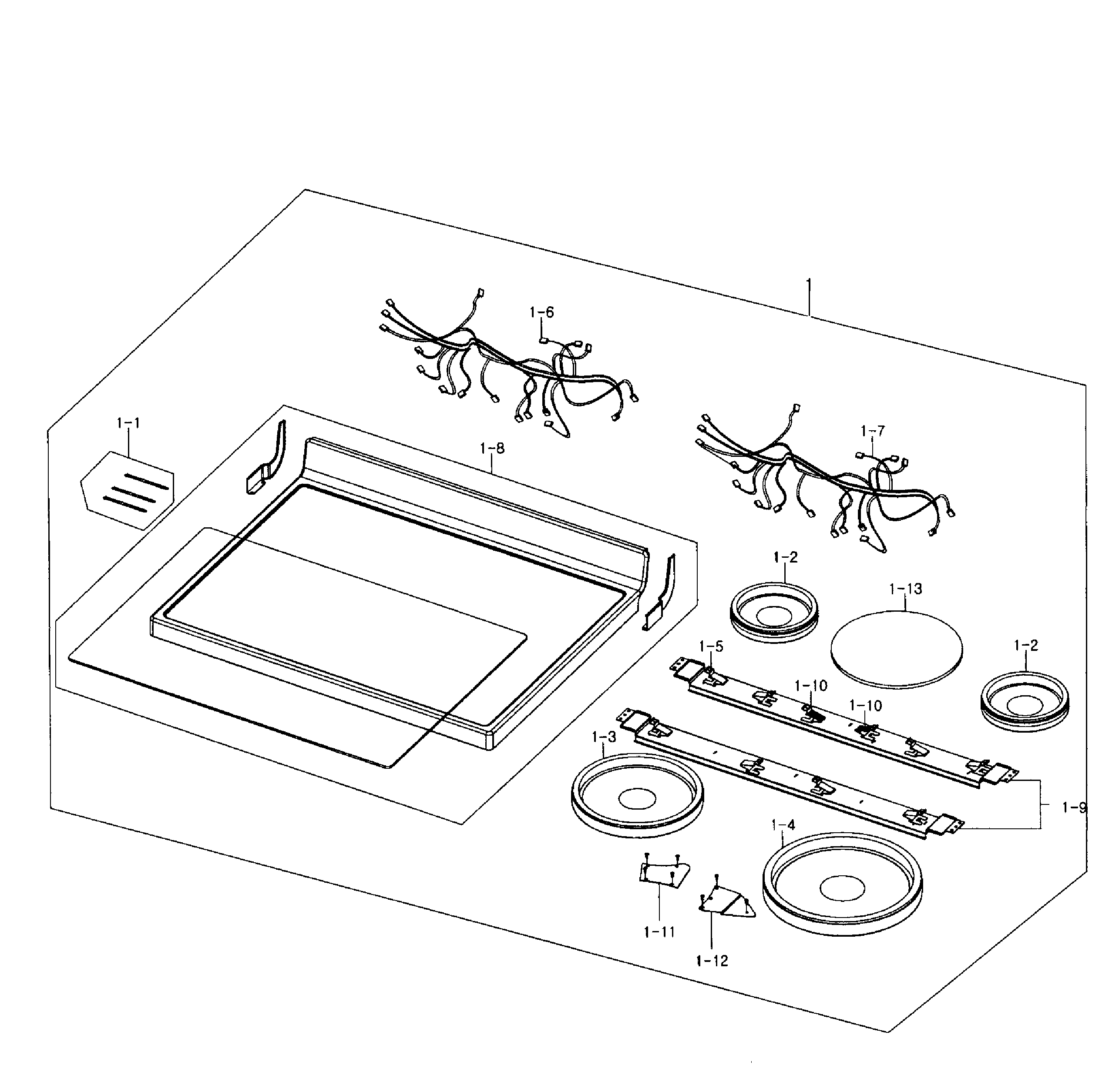 Samsung NE595R1ABSR/AA-01 top assy diagram