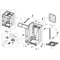 Samsung WF361BVBEWR/A2-01 cabinet assy diagram