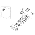 Samsung WF363BTBEUF/A1-01 drawer assy diagram