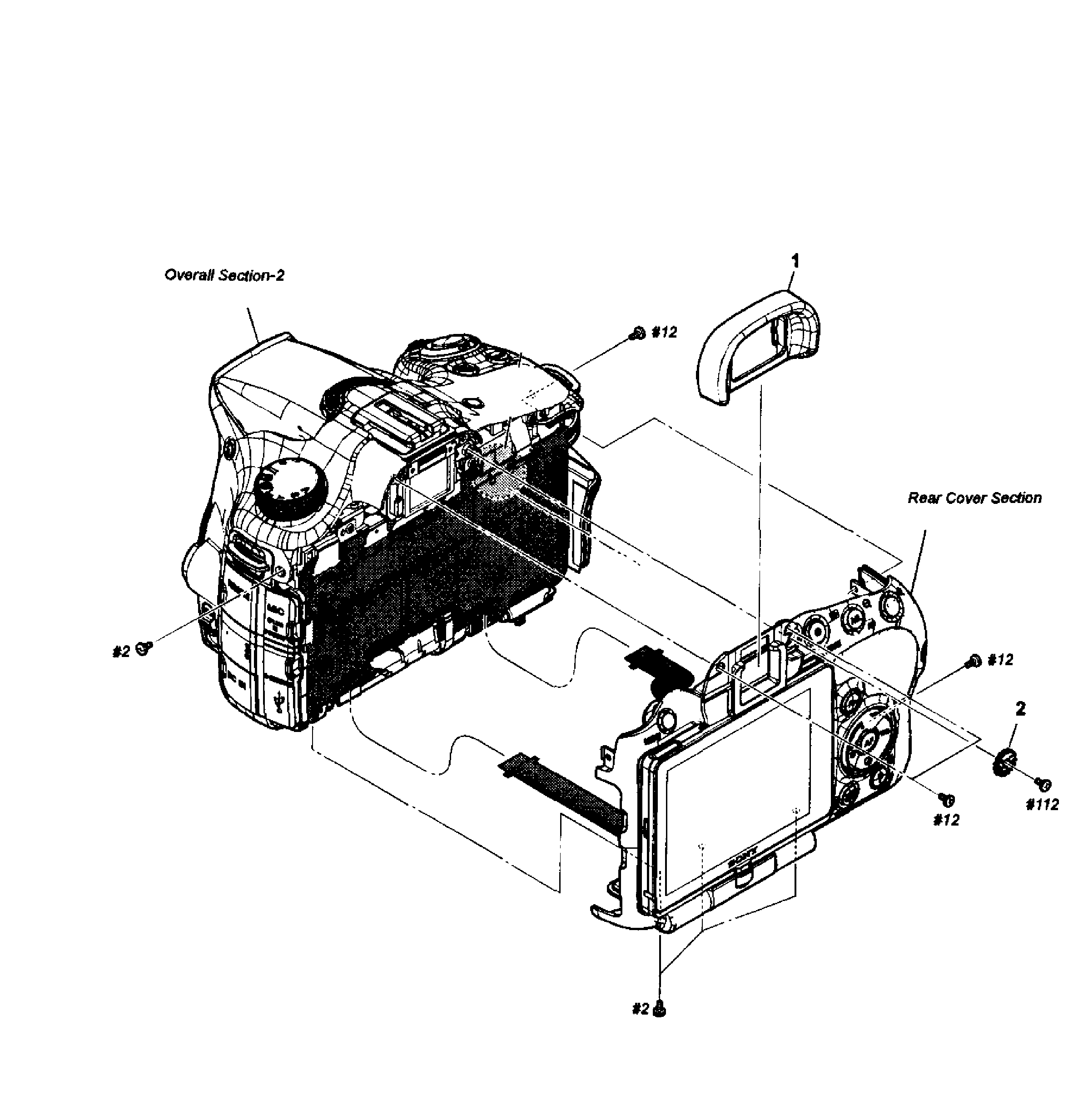 Sony SLT-A57K main assy diagram