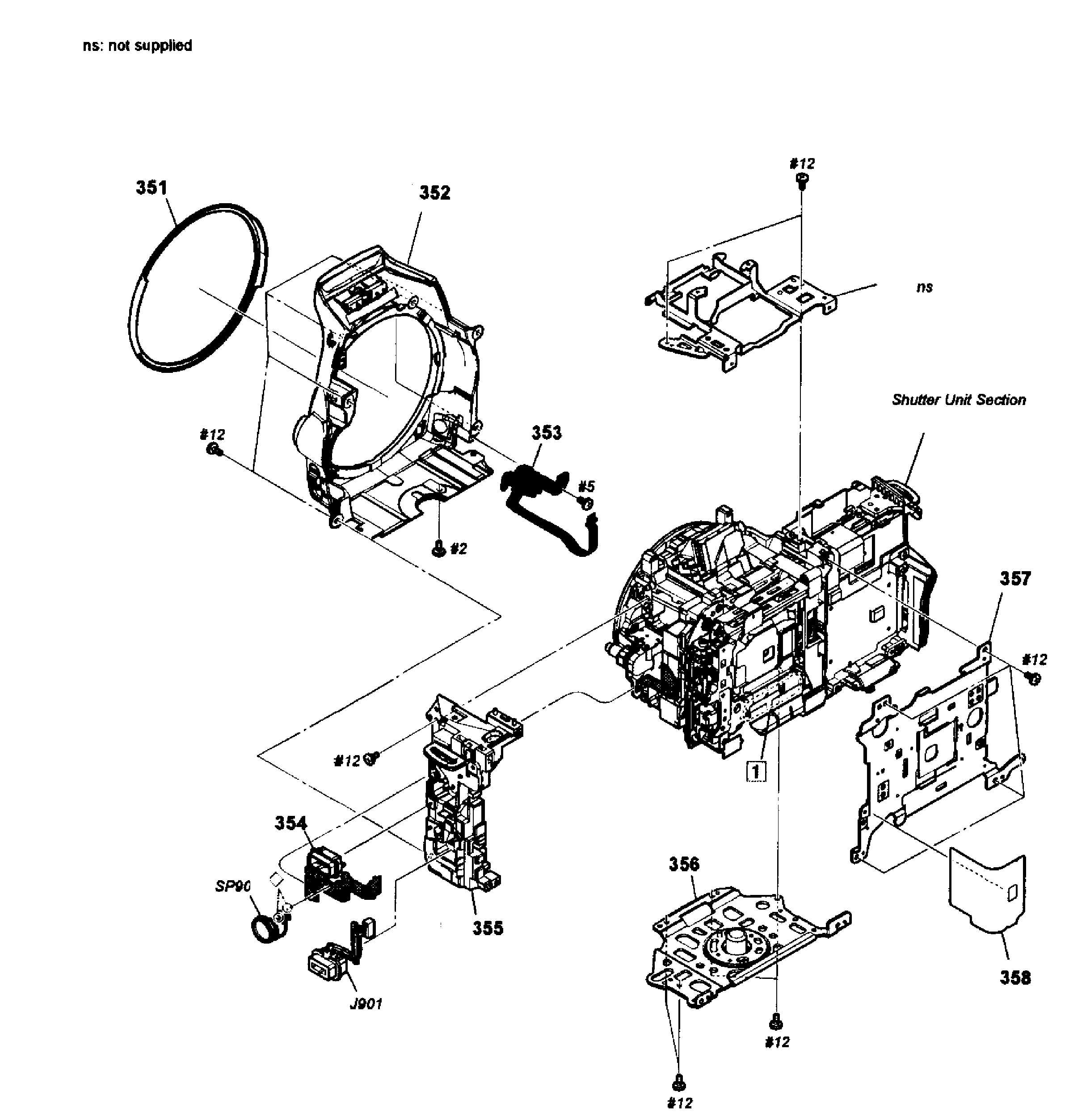 Sony SLT-A57K front cover diagram