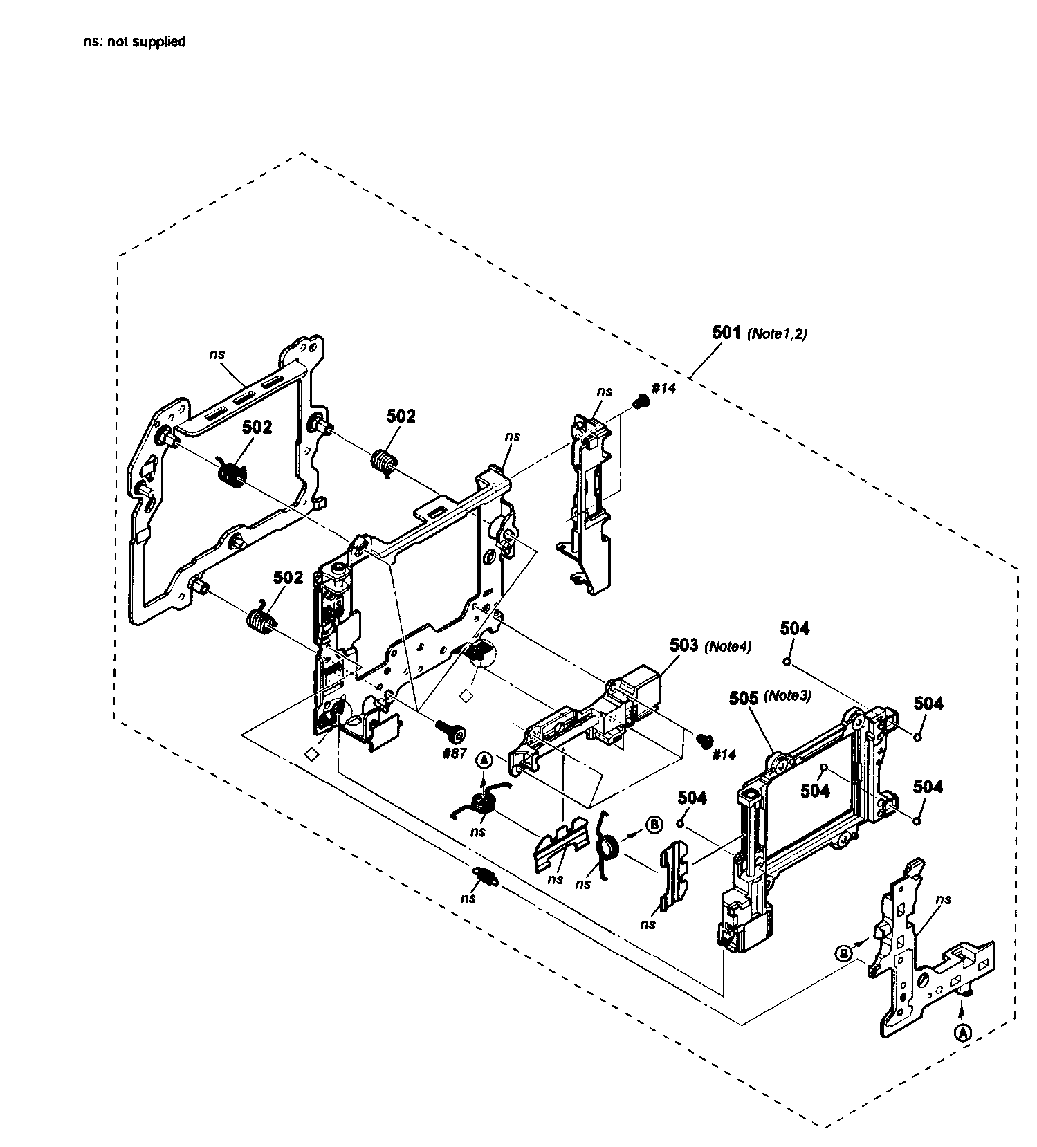 Sony SLT-A57K anti shake assy diagram