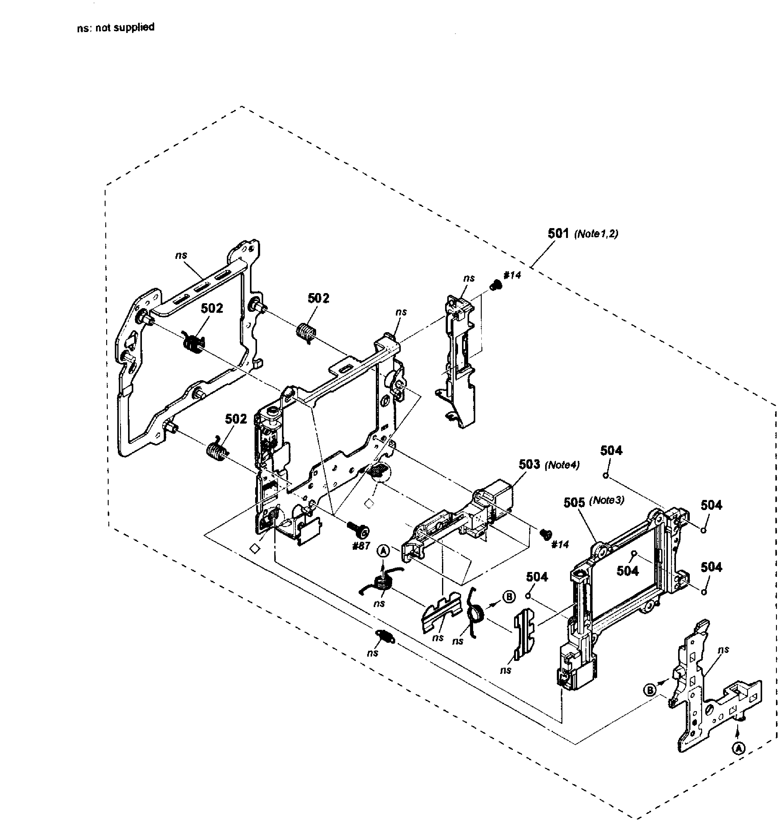 Sony SLT-A65VM anti shake assy diagram
