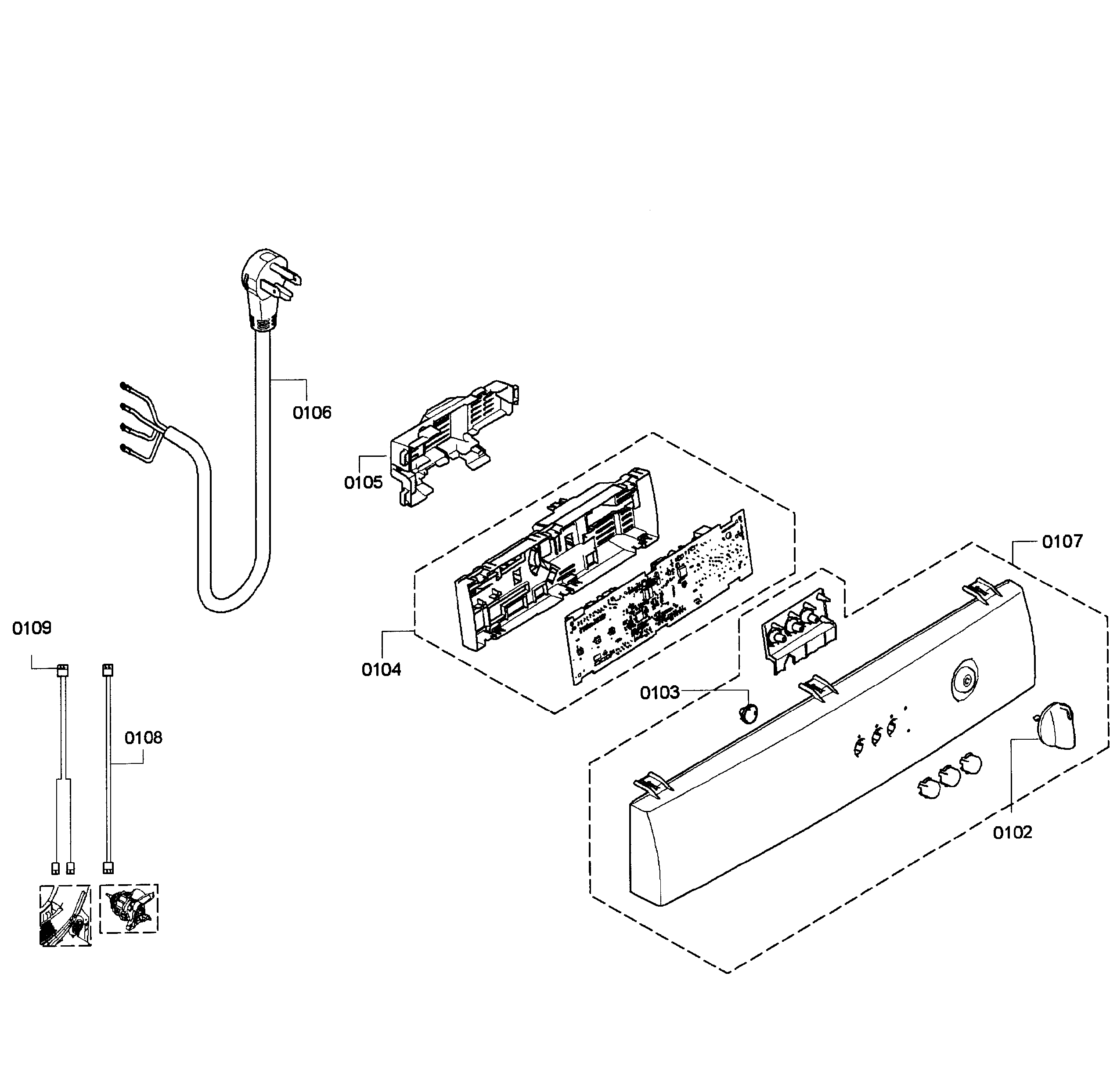 Bosch WTC82100US/09 control panel diagram