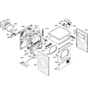 Bosch WTC82100US/09 cabinet assy diagram