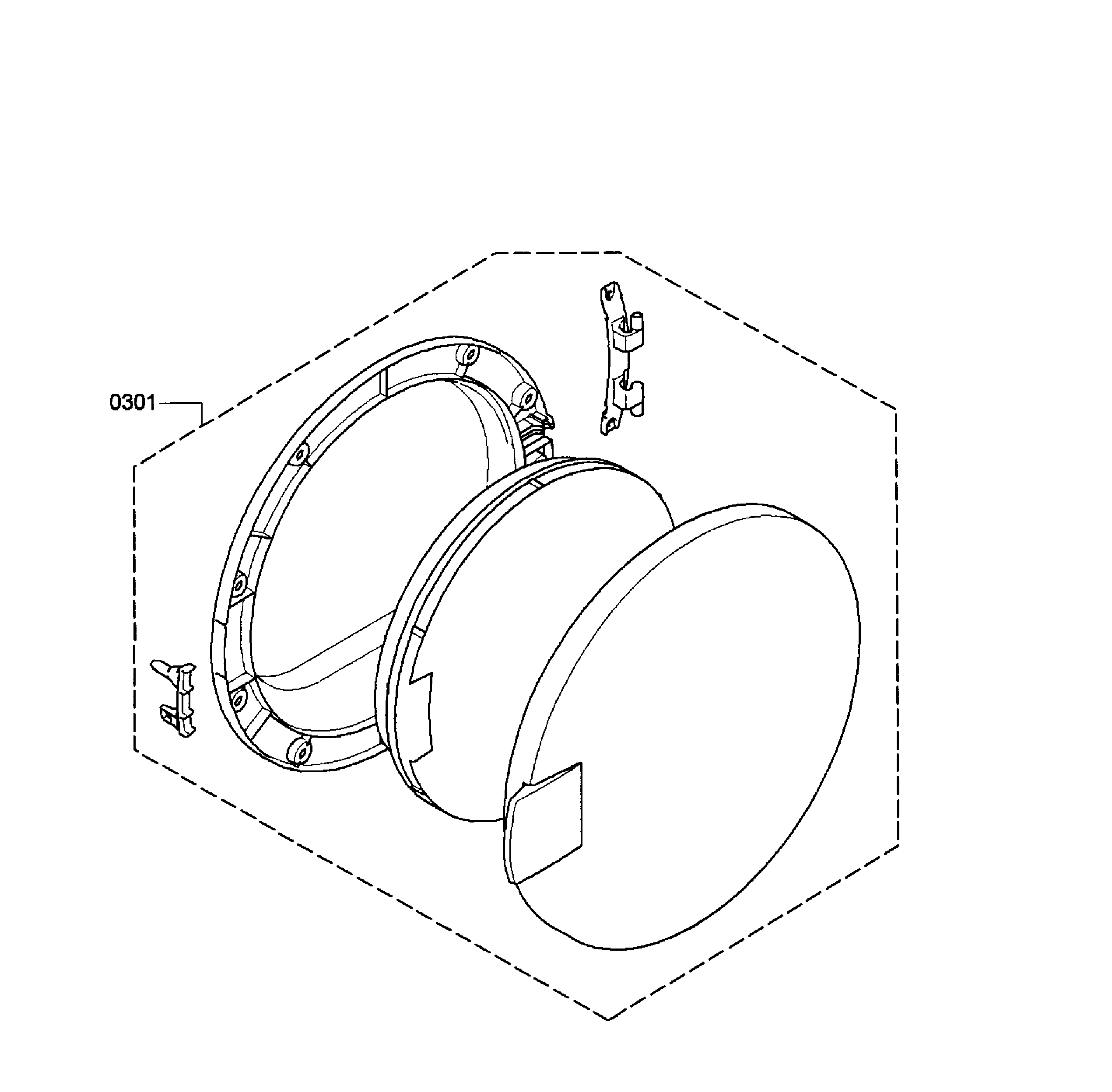 Bosch WTC82100US/09 door assy diagram