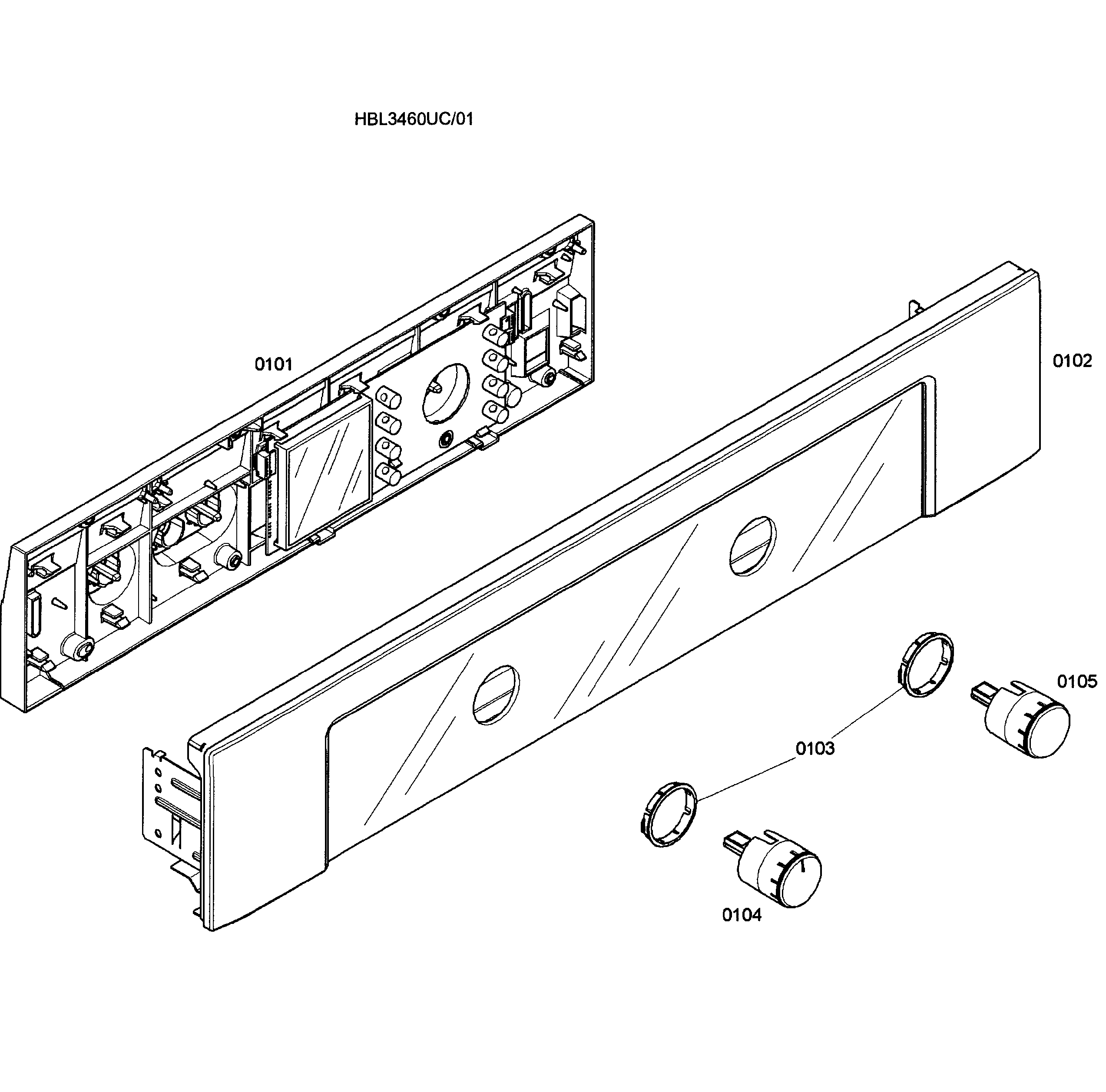 Bosch HBL3460UC/01 control panel diagram