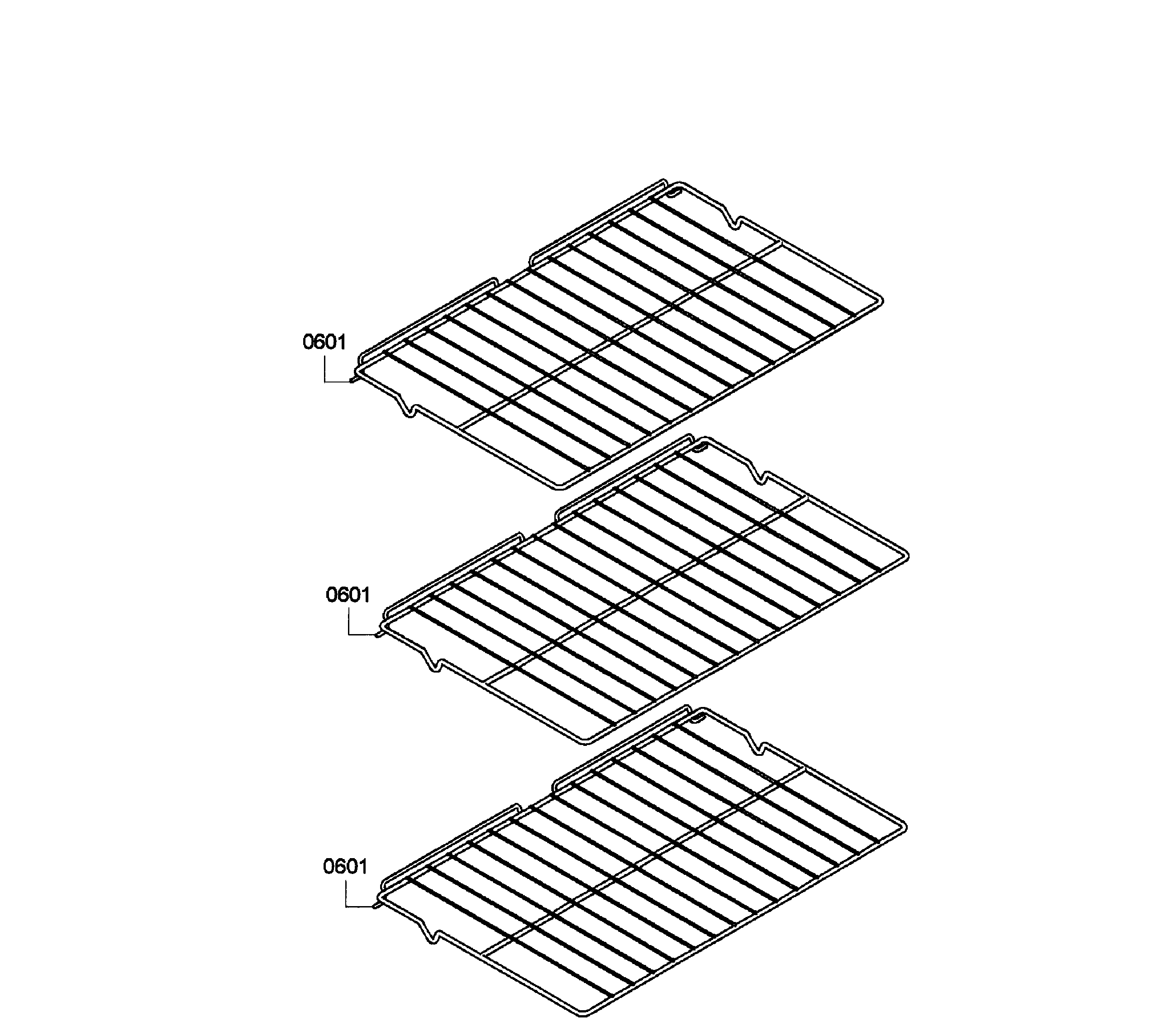 Bosch HBL3460UC/08 shelfs diagram