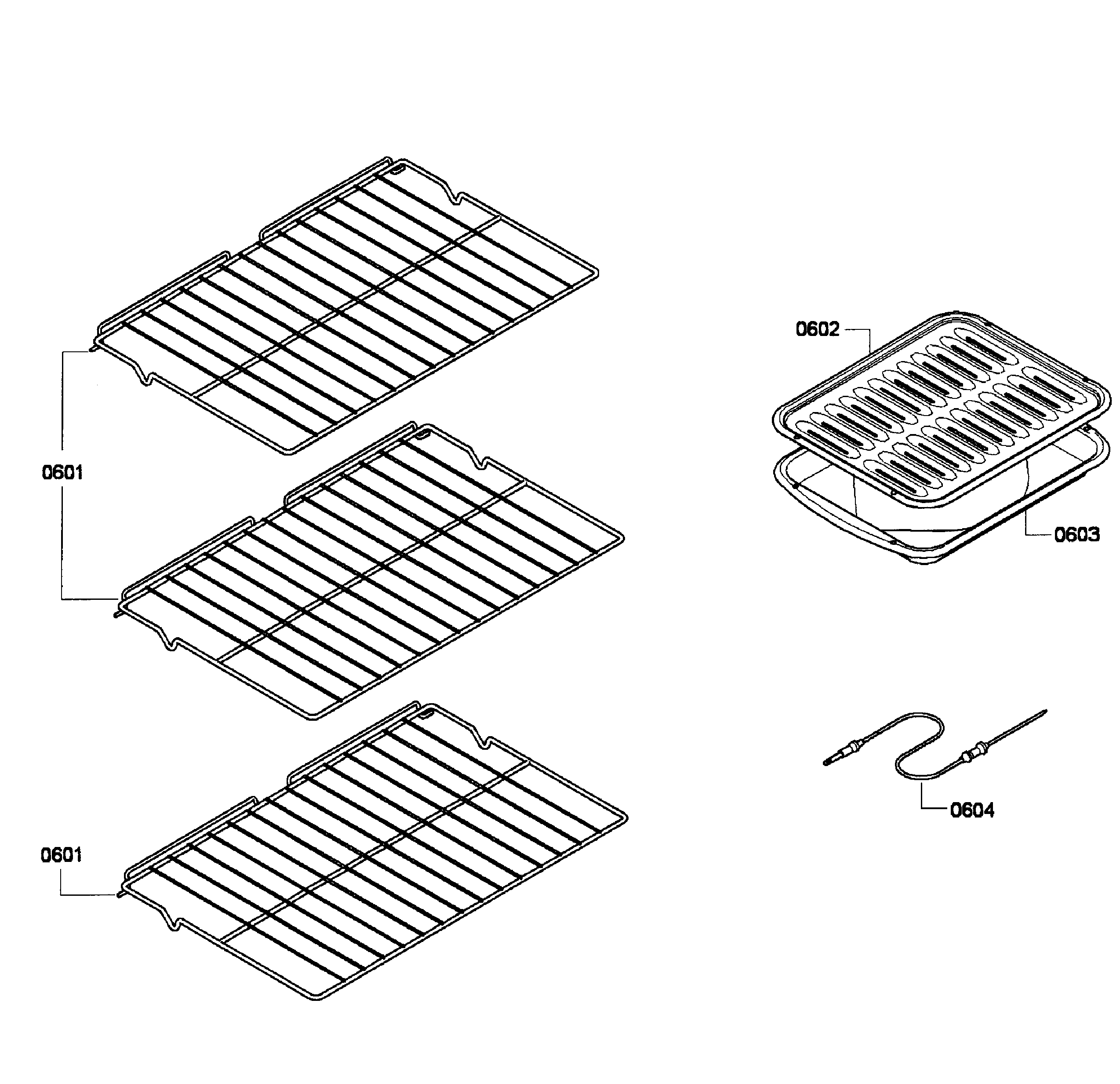 Bosch HBL5450UC/08 shelfs diagram