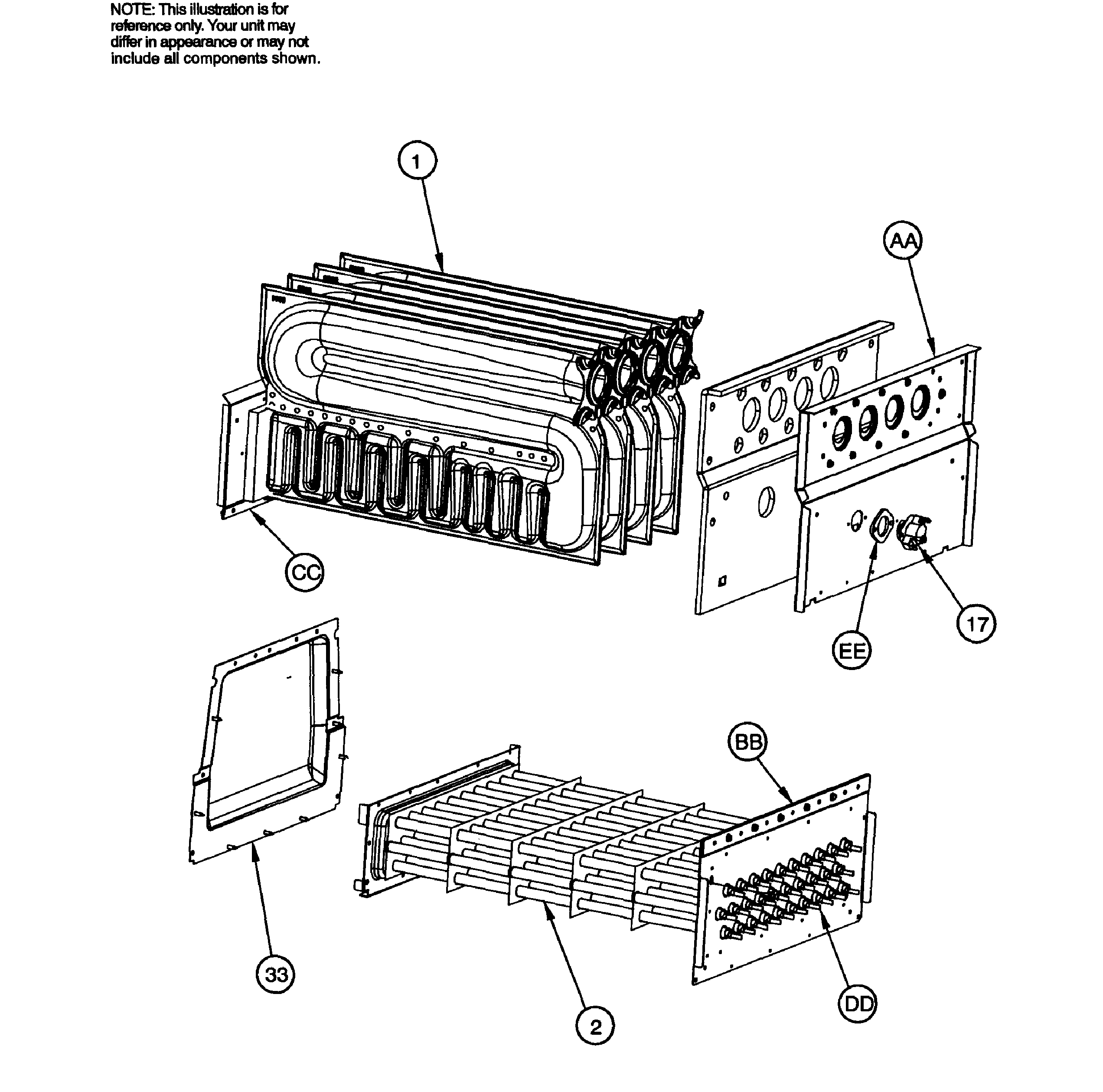 ICP F9MXT1202422A1 heat exchanger diagram