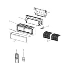 Mitsubishi MSZ-GE12NA cabinet parts diagram