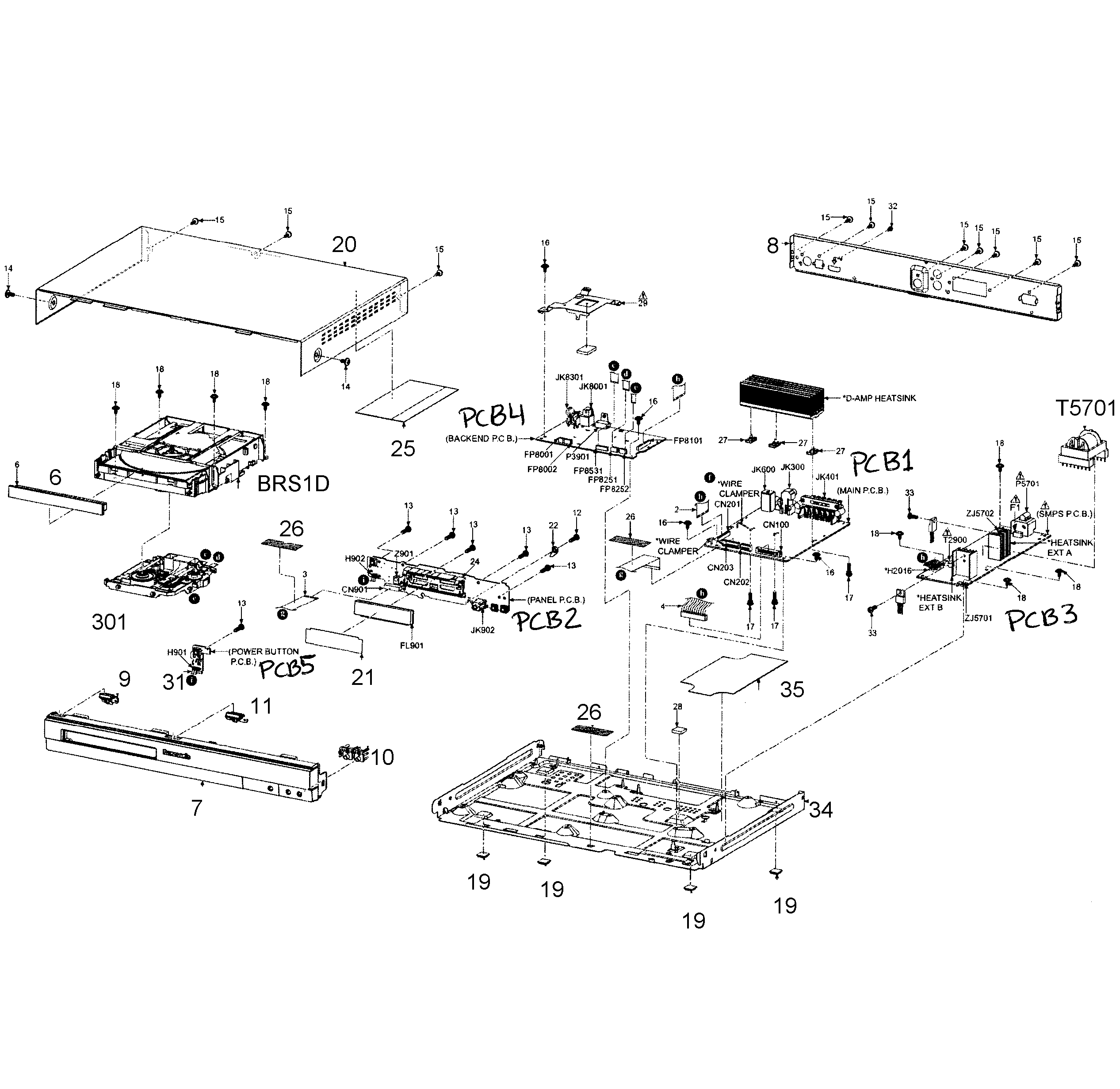 Panasonic SC-XH50P receiver diagram