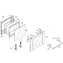 Bosch HBL8650UC/04 upper door assy diagram