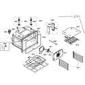 Bosch HBL8650UC/04 lower oven assy diagram