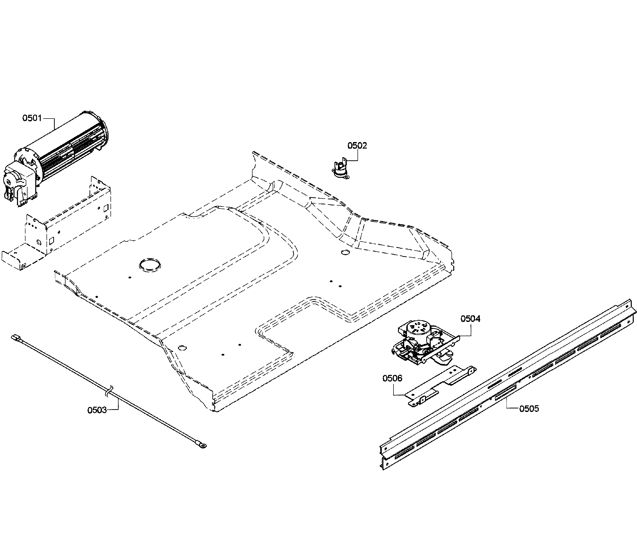 Bosch HBL8650UC/10 lower fan diagram