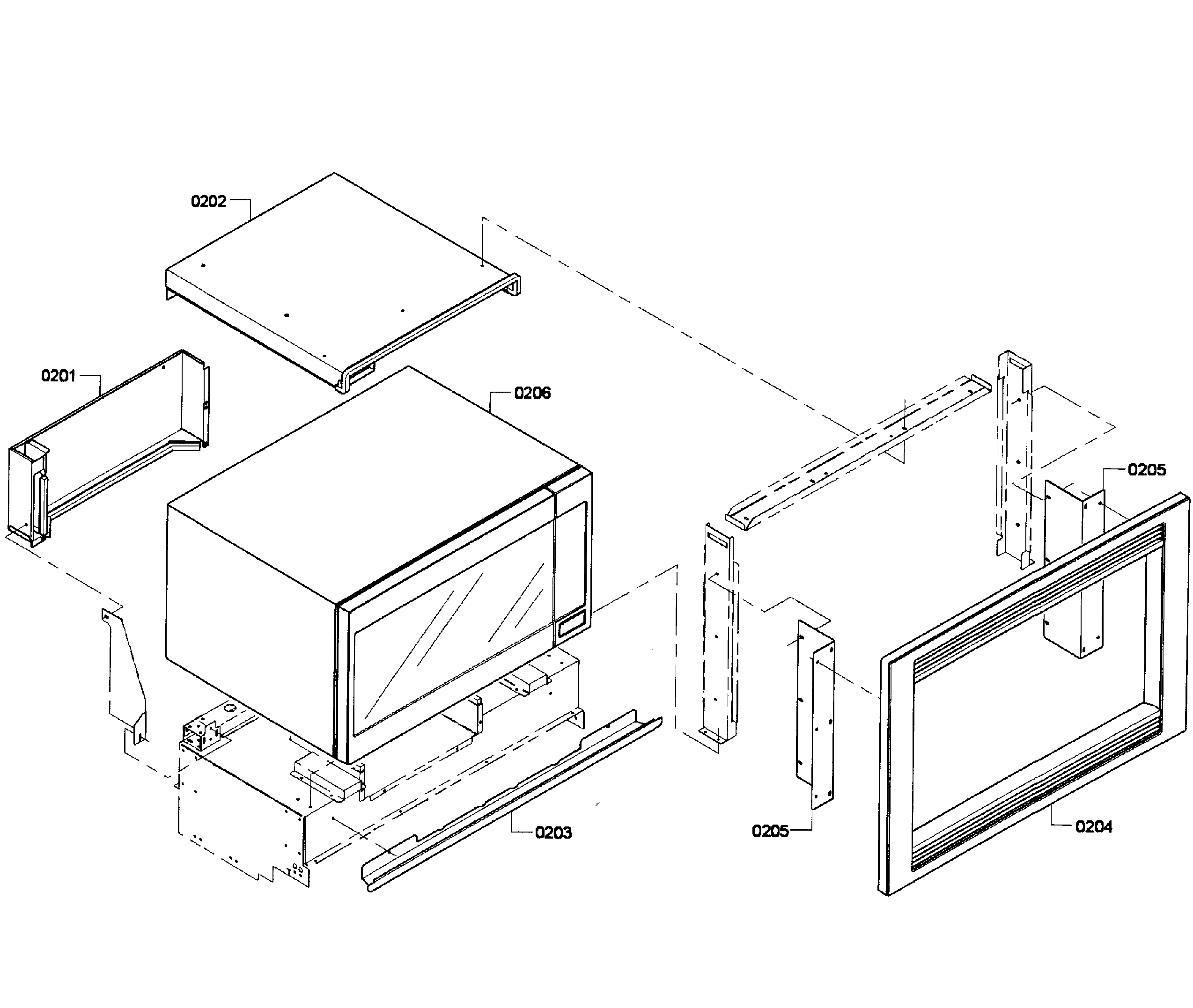 Bosch HBL8750UC/05 trim kit diagram