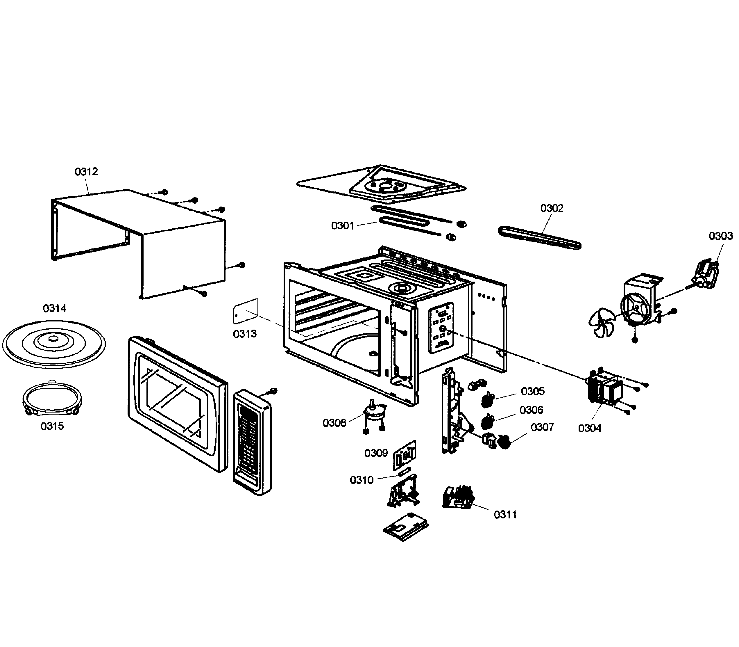 Bosch HBL8750UC/05 microwave diagram