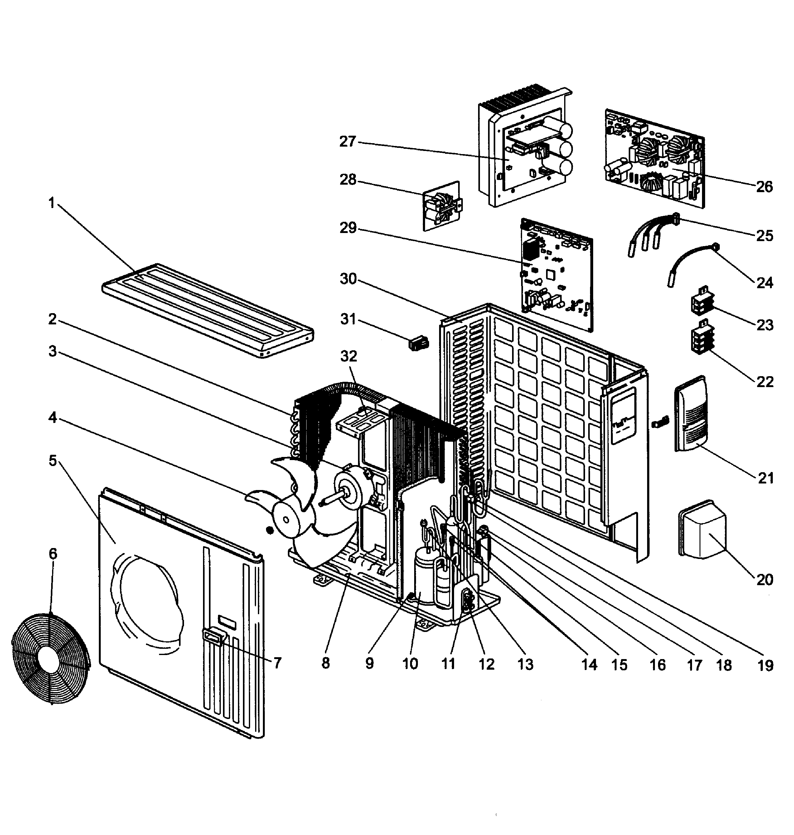 Mitsubishi MUZ-D36NA-U2 a/c unit diagram