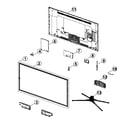 Samsung UN46F5500AFXZA cabinet parts diagram