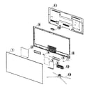 Samsung UN55F7500AFXZA-TS01 cabinet parts diagram