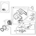 Samsung DV419AGU/XAA-01 motor assy diagram