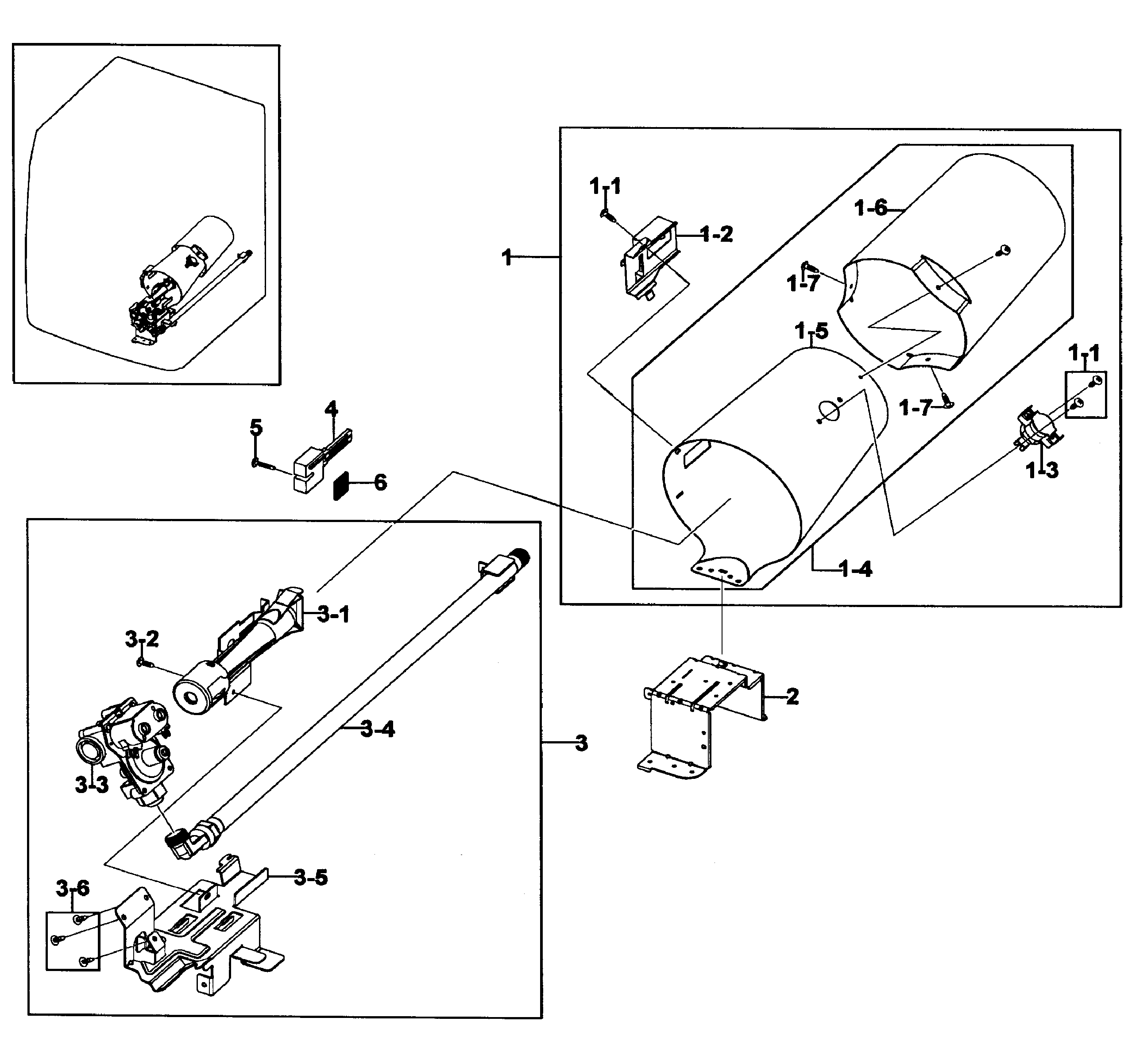 Samsung DV419AGU/XAA-01 burner assy diagram