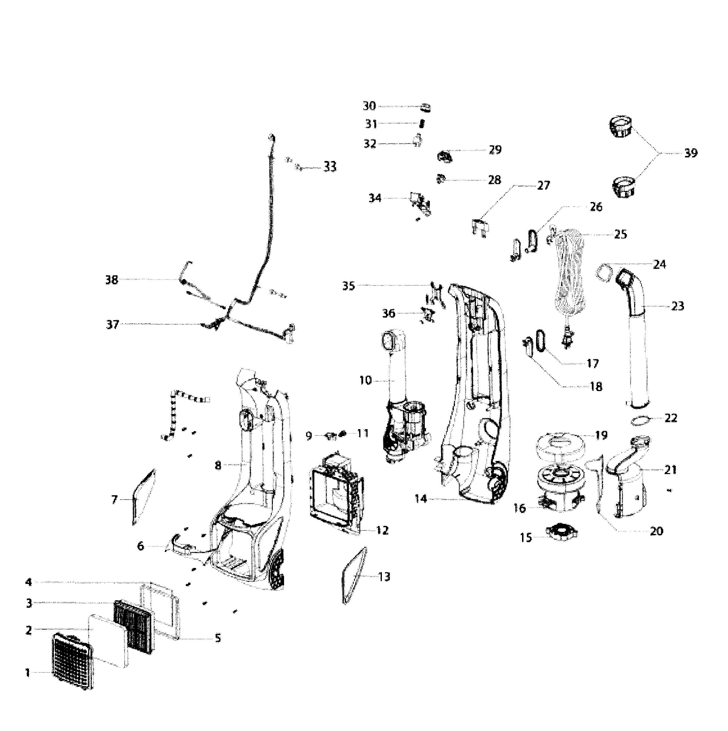 Electrolux EL8807A main assy diagram