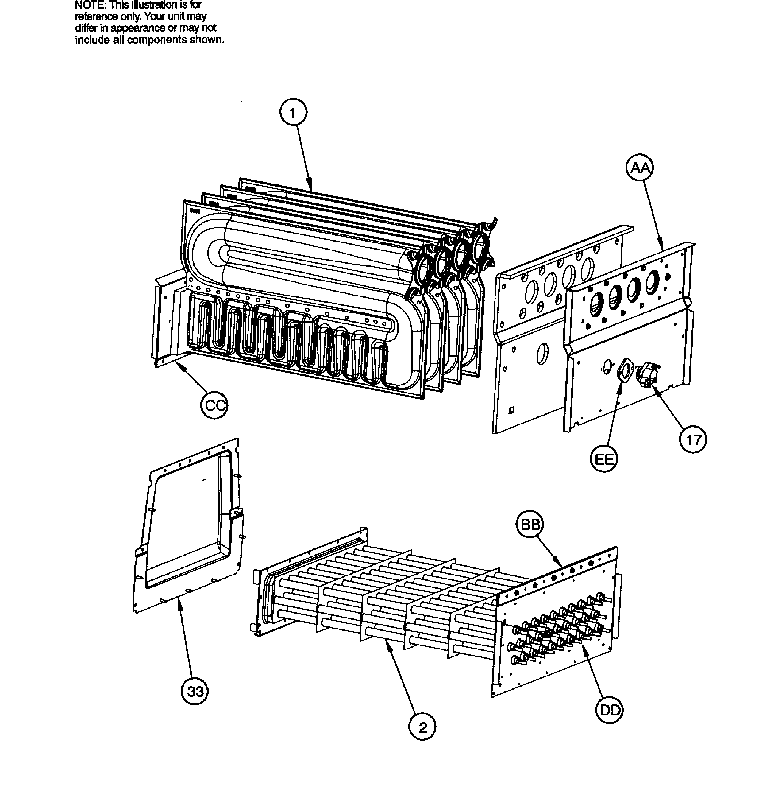 ICP G9MVT1002120A1 heat exchanger diagram