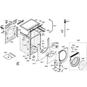 Bosch WFMC220BUC/15 cabinet assy diagram