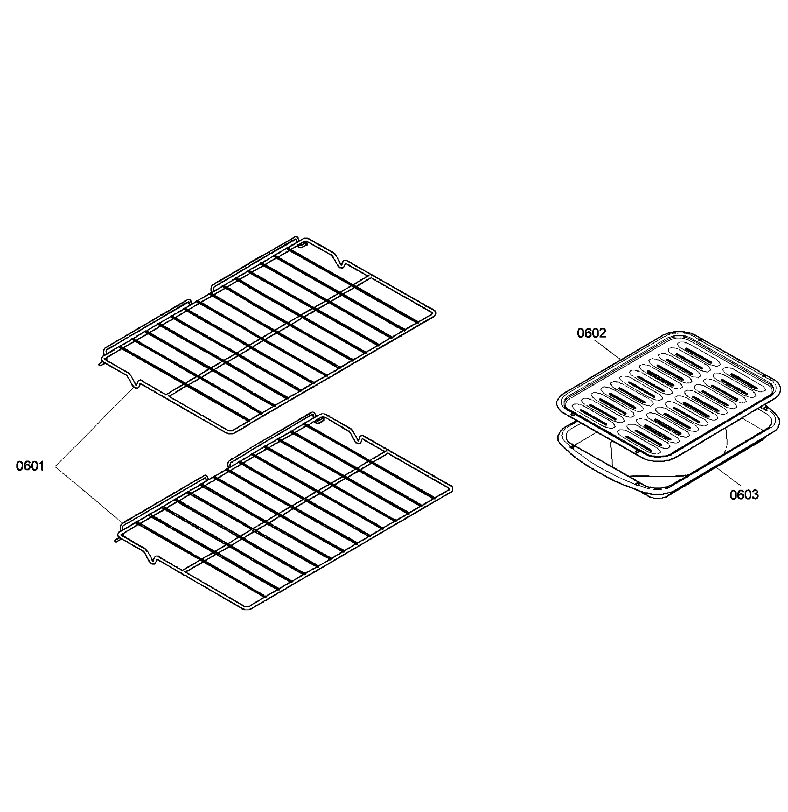 Bosch HBL3360UC/03 shelfs diagram