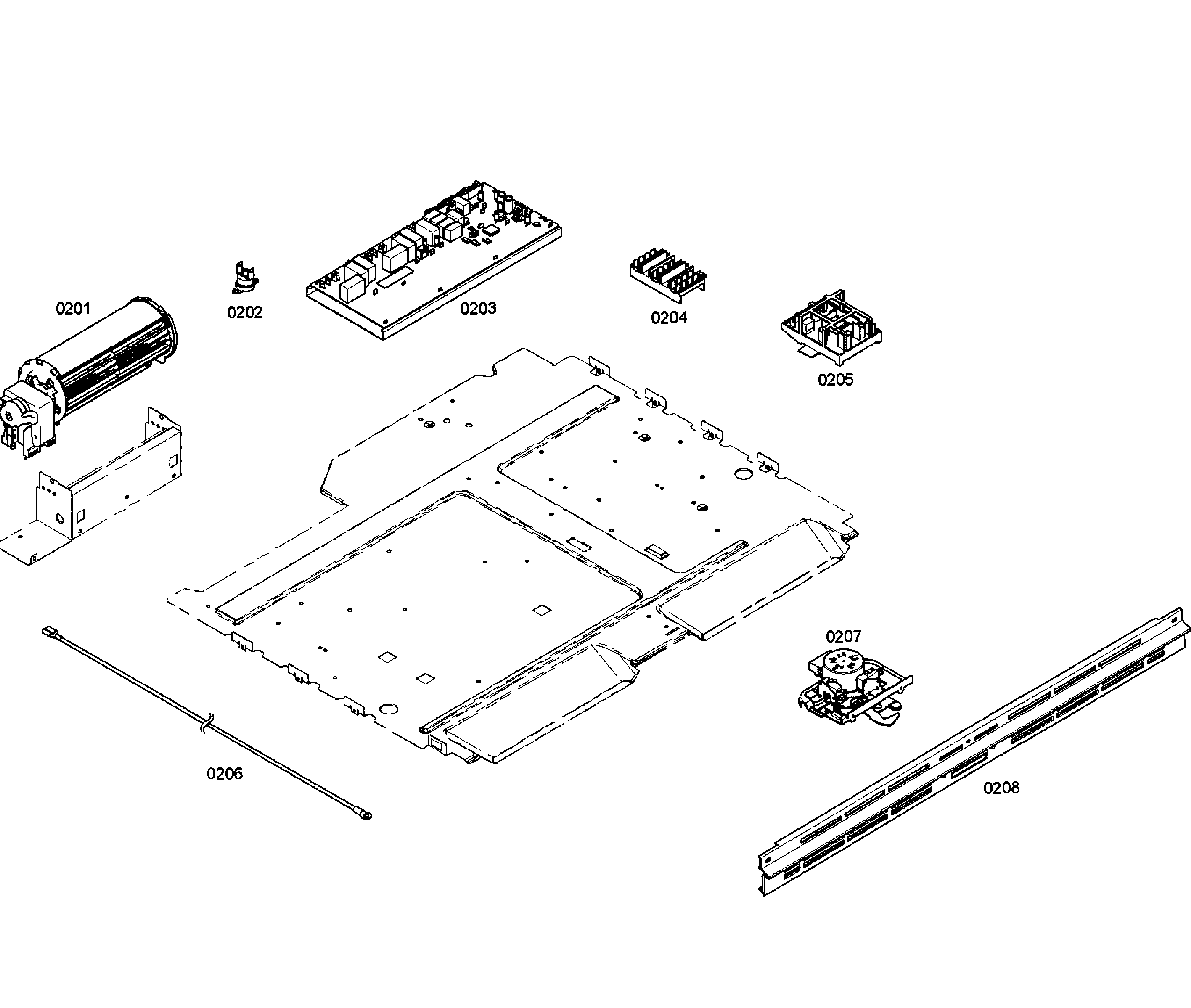 Bosch HBL3360UC/04 pcb assy diagram
