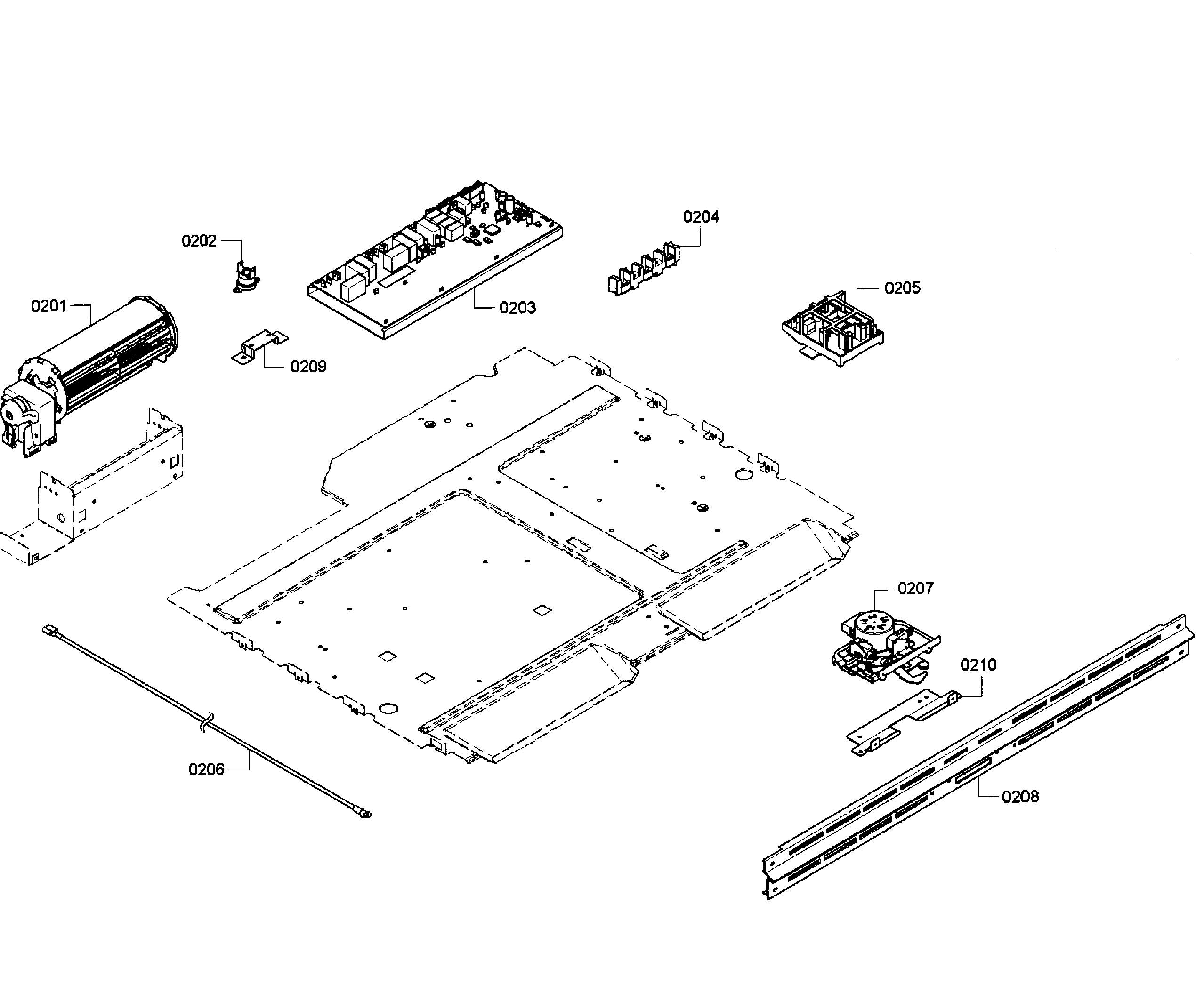 Bosch HBL3360UC/08 pcb assy diagram