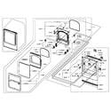Samsung DV50F9A6GVW/A2-01 front/door assy diagram