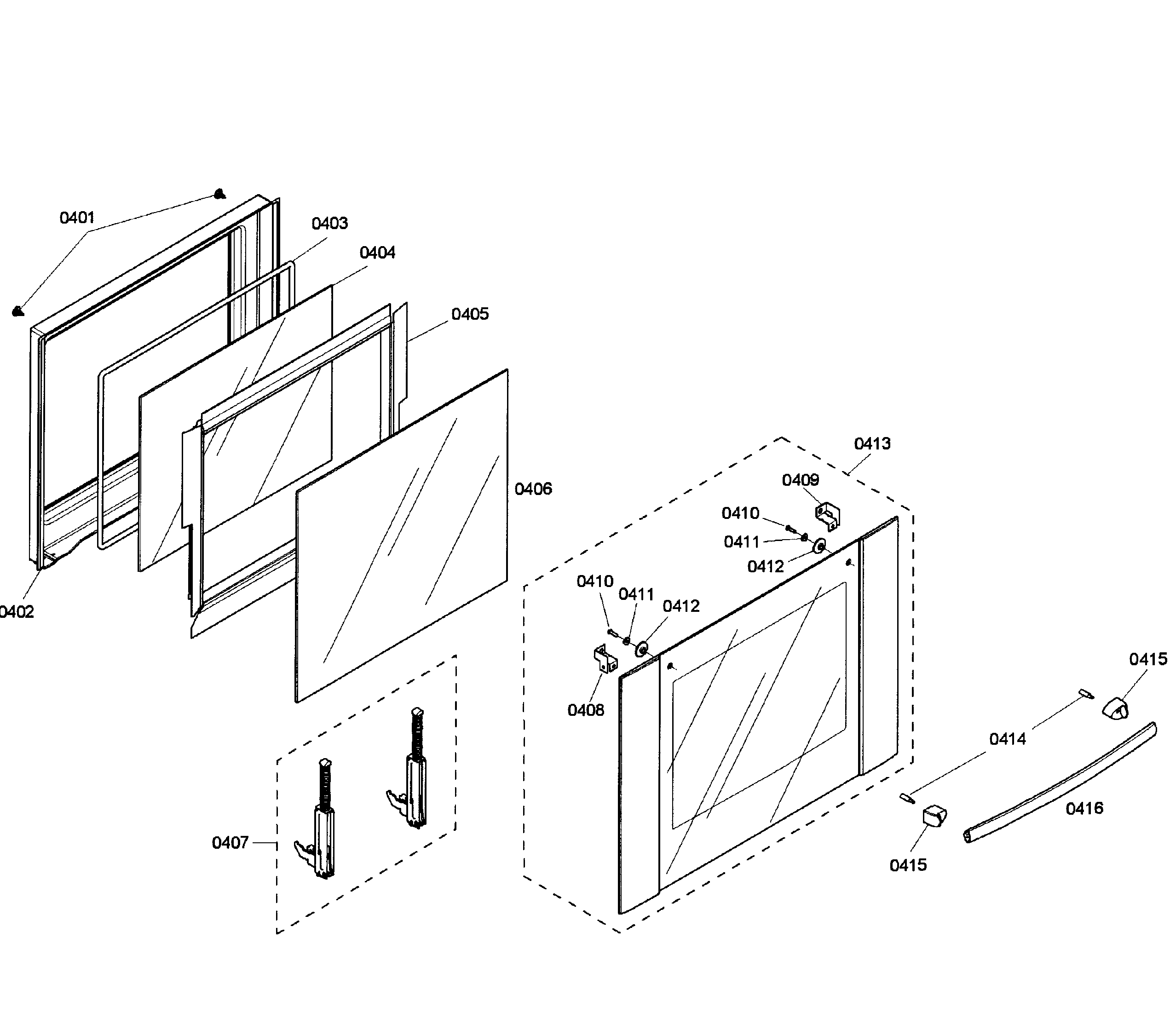 Bosch HBL5620UC/03 upper door diagram