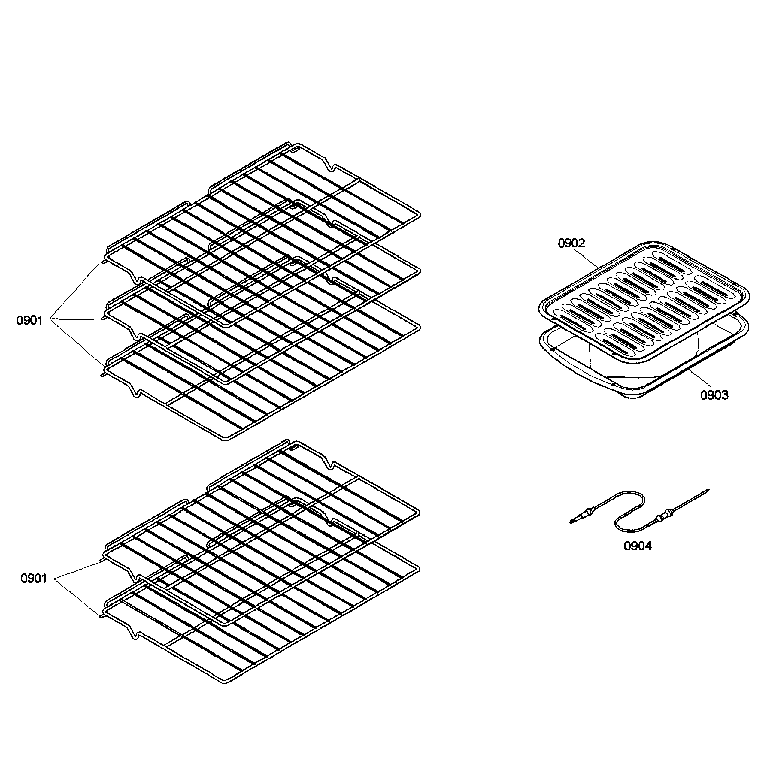 Bosch HBL5620UC/01 shelfs diagram