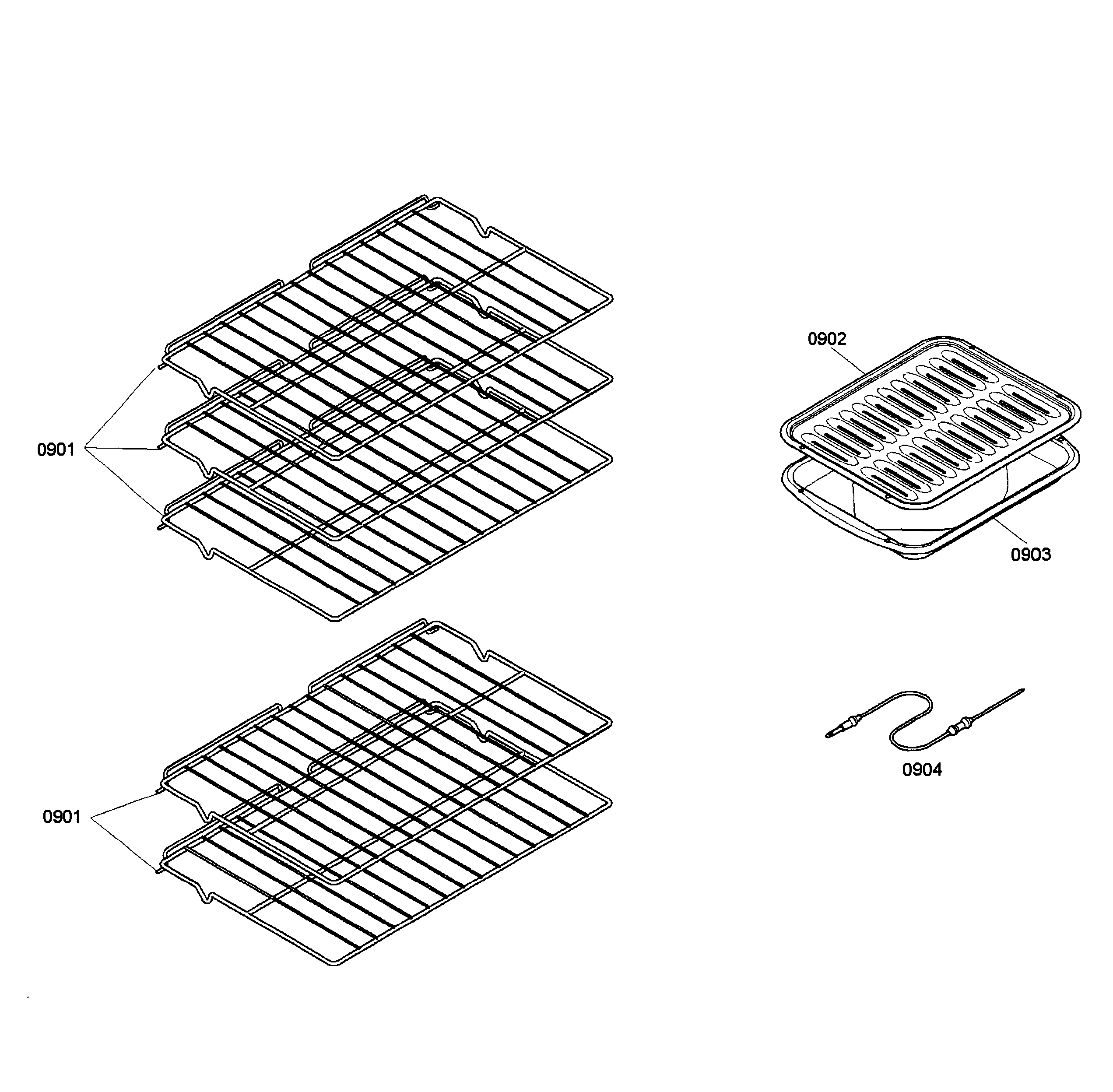 Bosch HBL5620UC/02 shelfs diagram