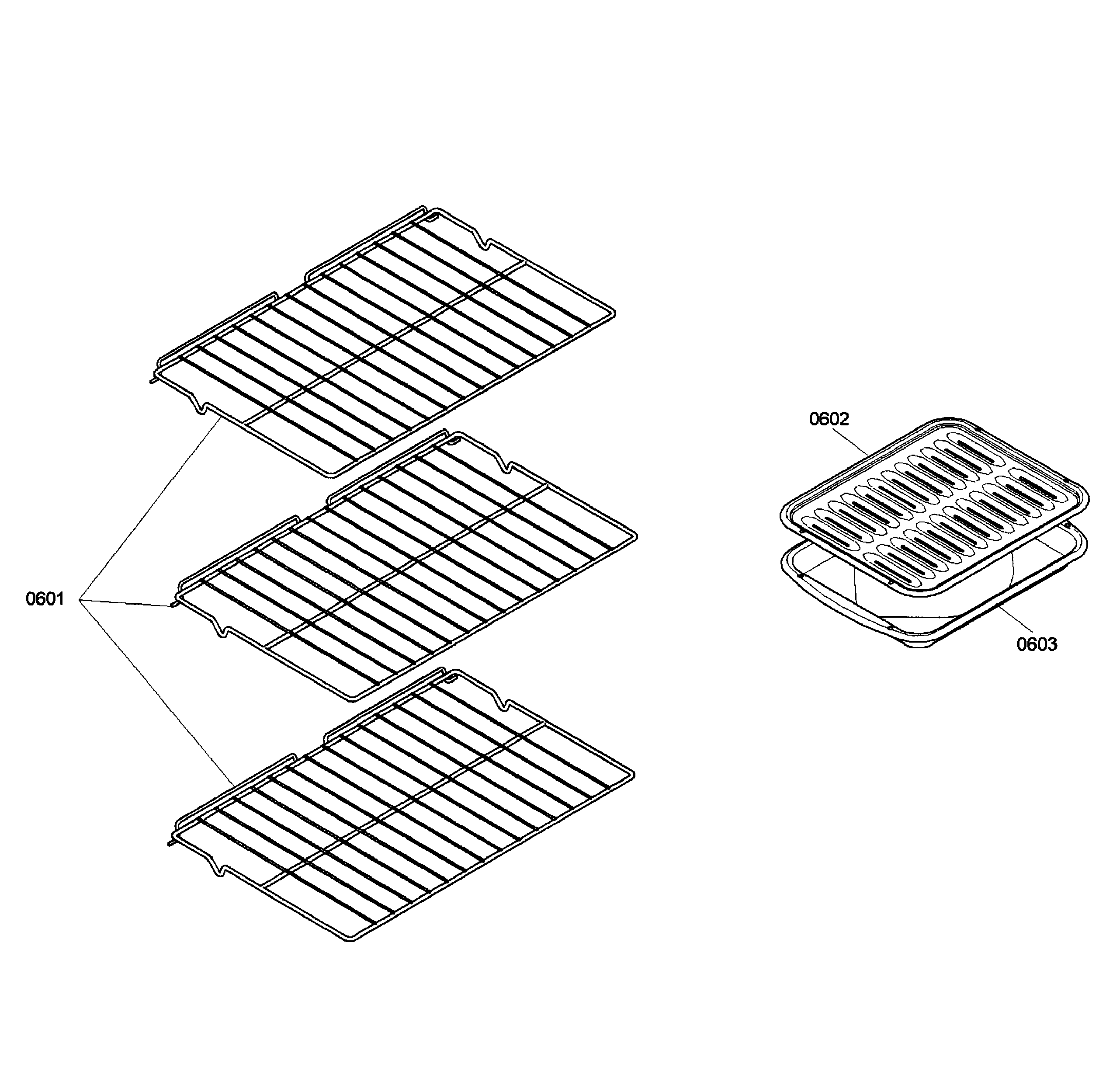 Bosch HBL3450UC/02 shelfs diagram