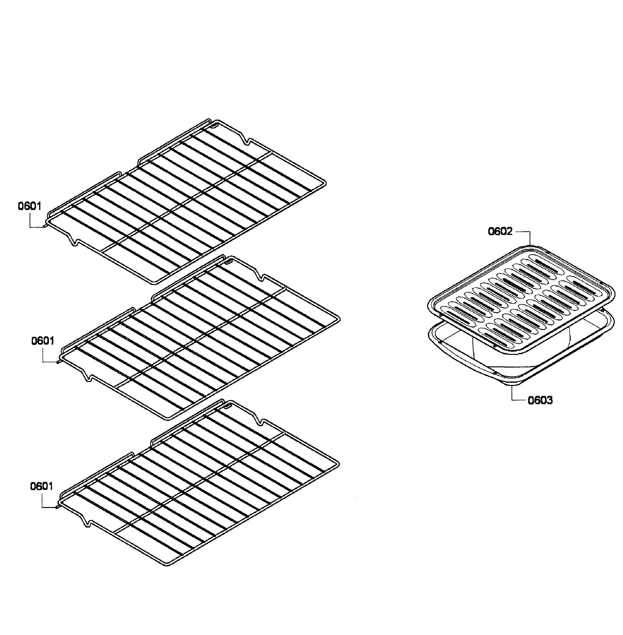 Bosch HBL3450UC/05 shelfs diagram