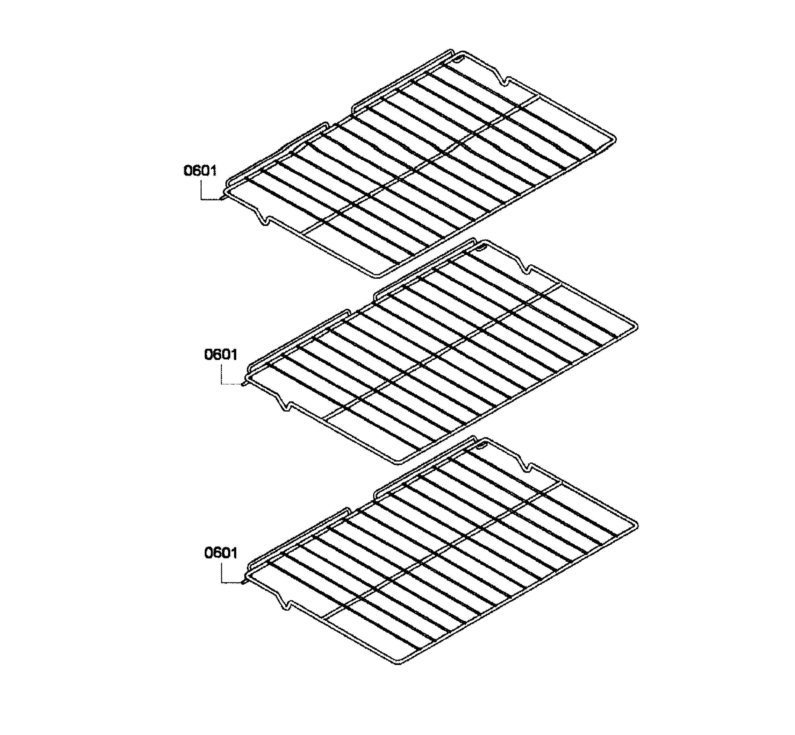 Bosch HBL3450UC/09 shelfs diagram